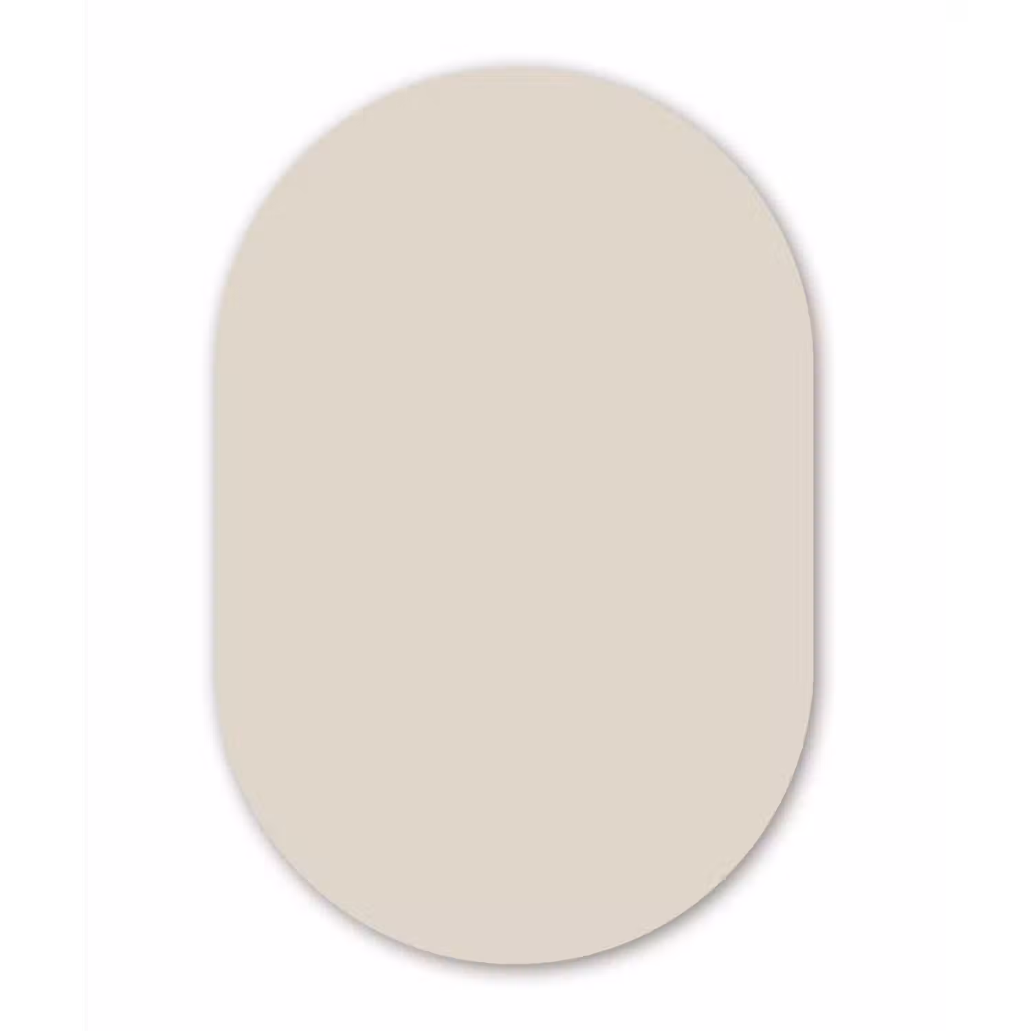 Fresh - Linen - Nude Wandcirkel Ovaal Aluminium middel 839 -3d