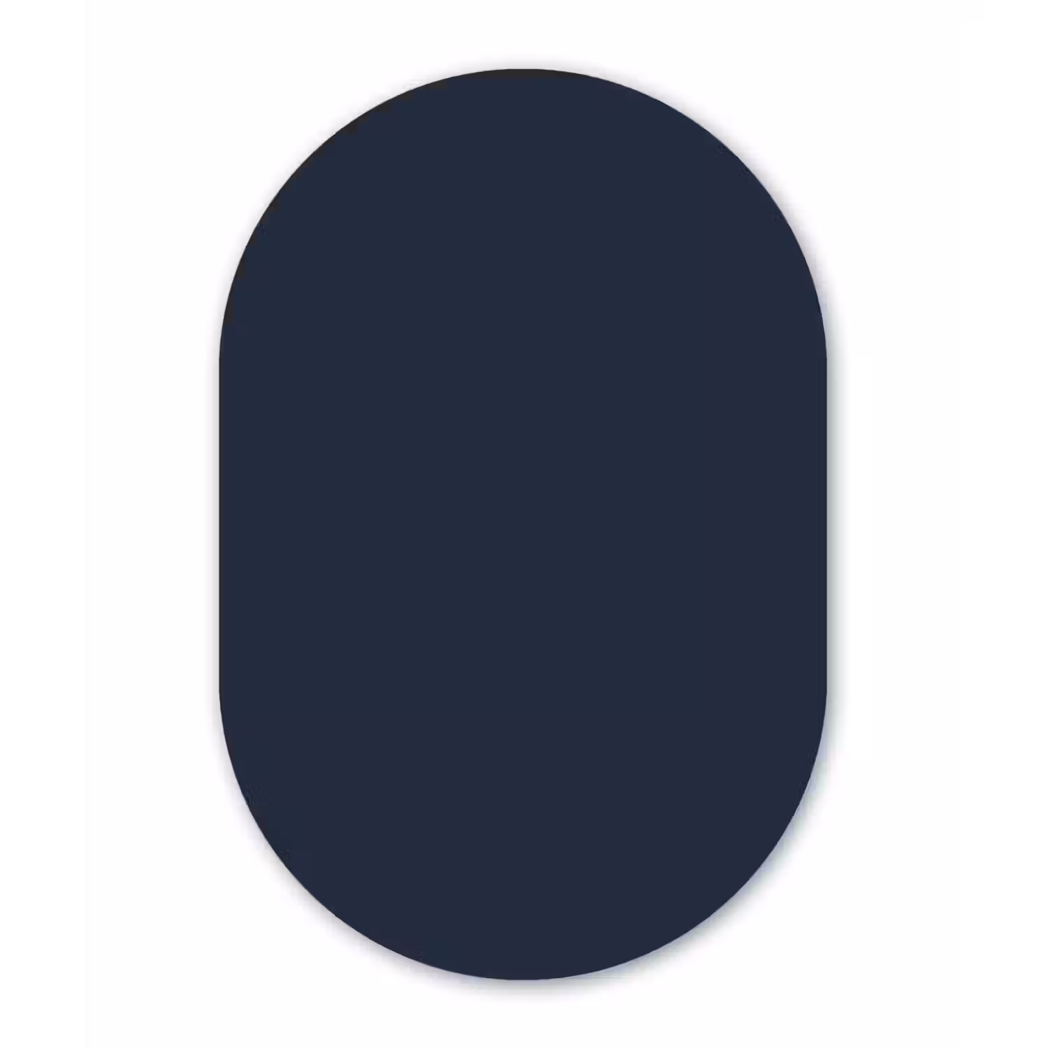 Geldersblauw - Blauw - Klassiek Wandcirkel Ovaal Aluminium middel 839 -3d