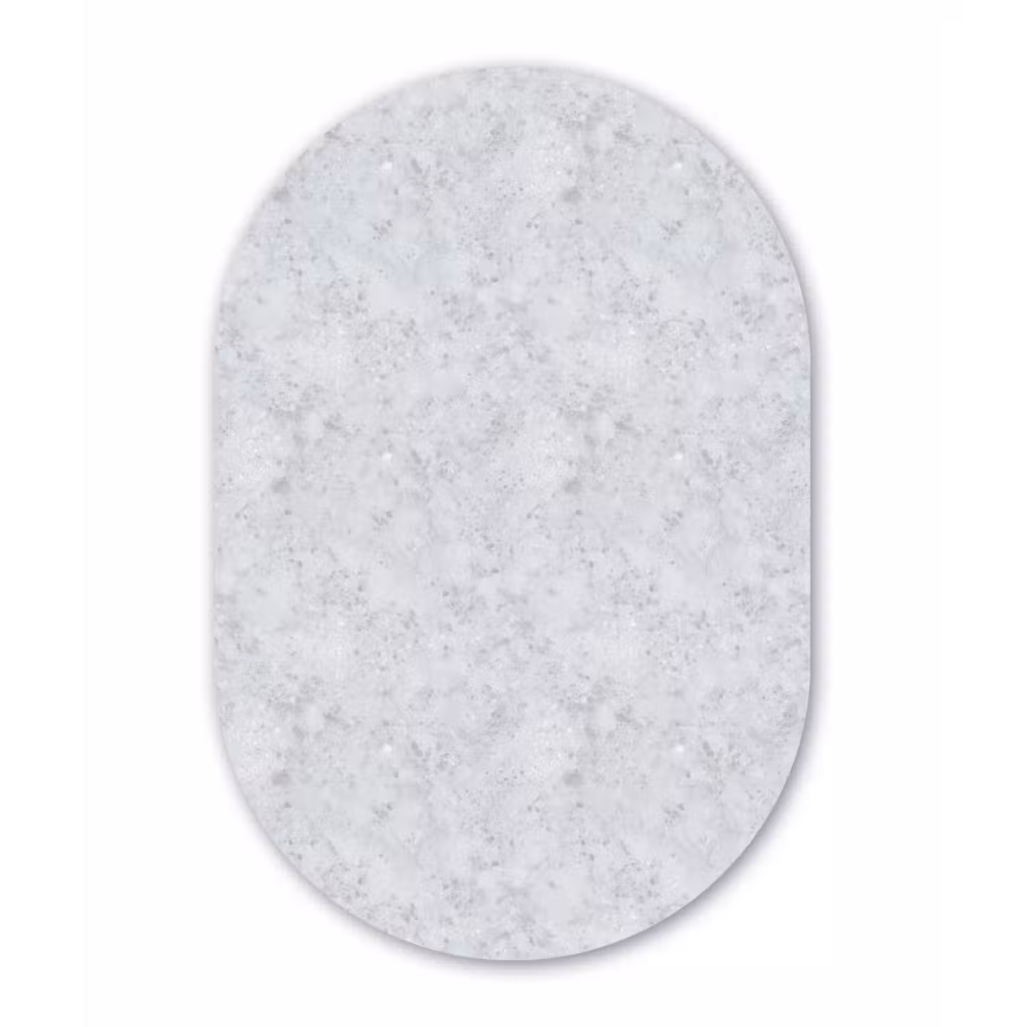 Grijs - Terrazzo-effect - Beton Wandcirkel Ovaal Aluminium middel 839 -3d