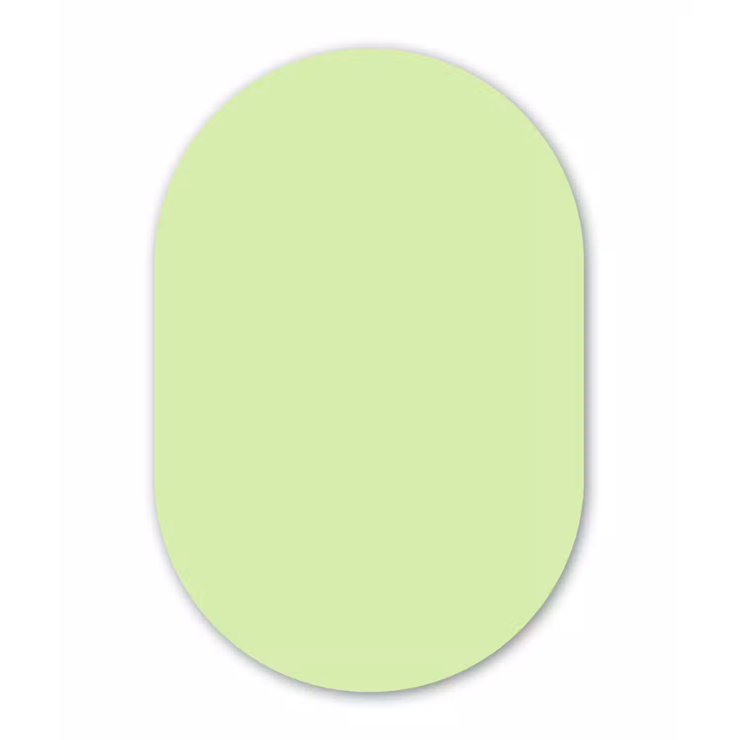Light - Lime - Groen Wandcirkel Ovaal Aluminium middel 839 -3d