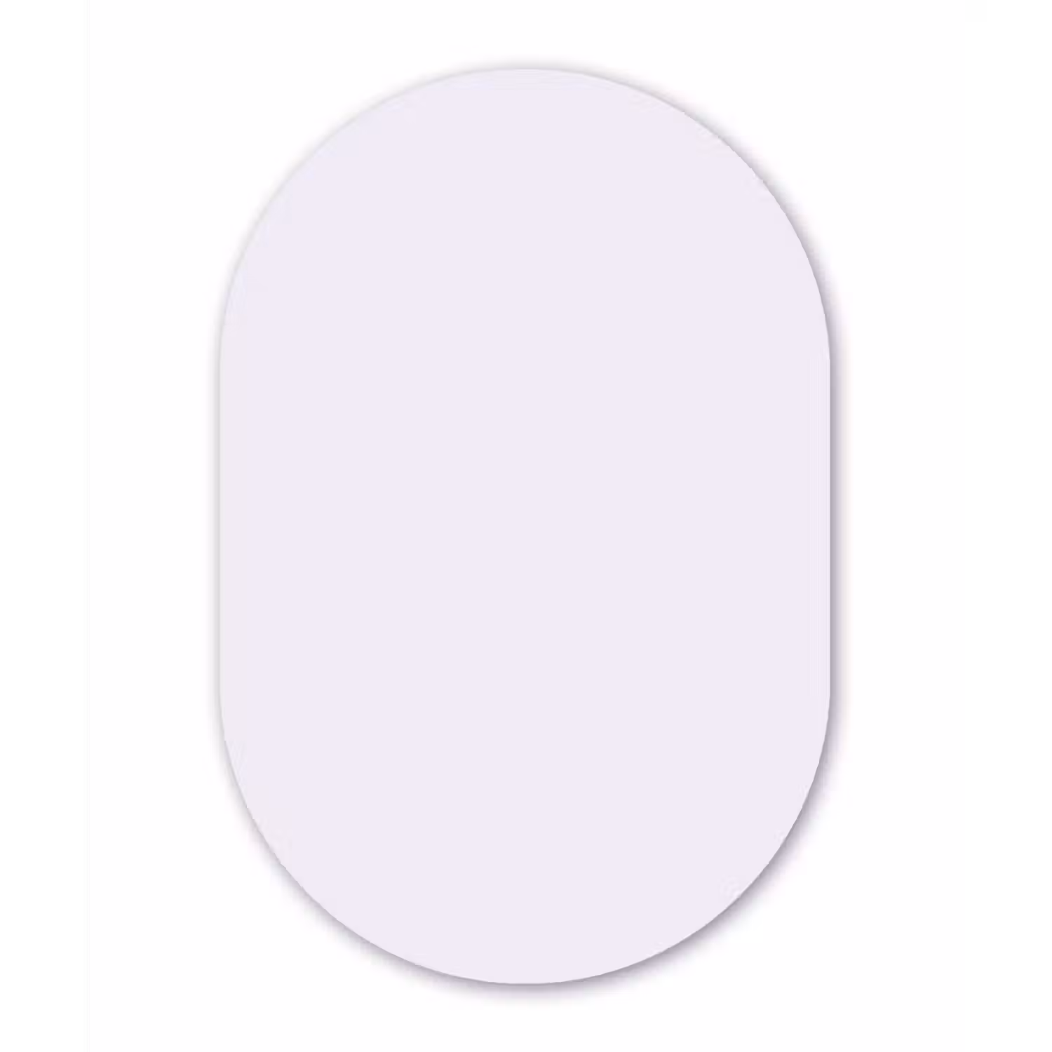 Lilac - Luxe - Paars Wandcirkel Ovaal Aluminium middel 839 -3d