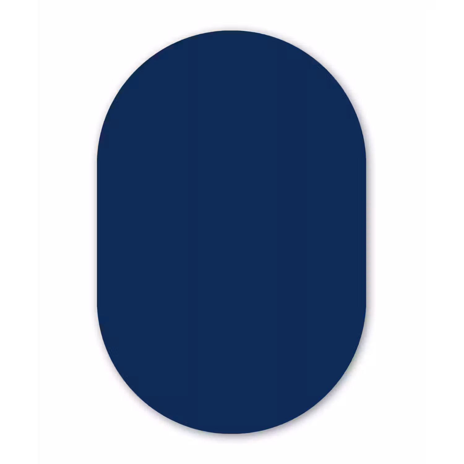 Midnight - Navy - Blauw Wandcirkel Ovaal Aluminium middel 839 -3d