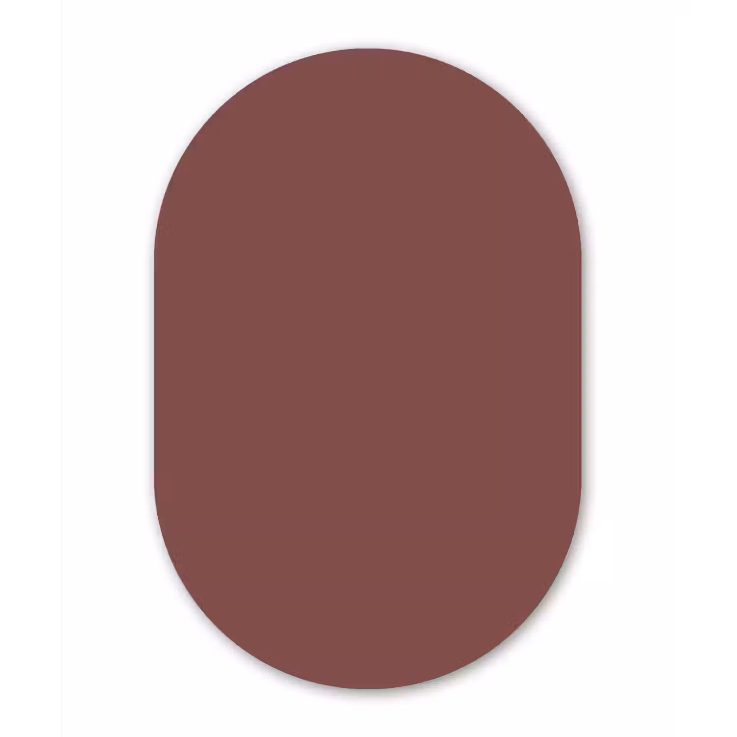 Muted - Raisin - Rood Wandcirkel Ovaal Aluminium middel 839 -3d