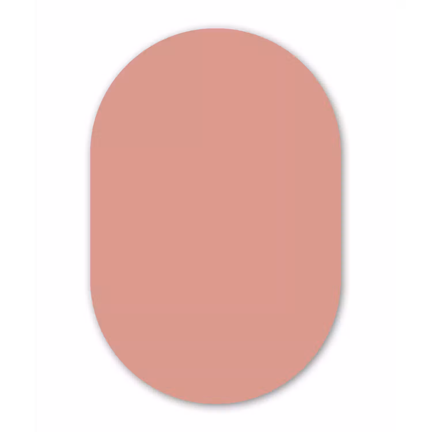 Muted - Salmon - Koraal Wandcirkel Ovaal Aluminium middel 839 -3d