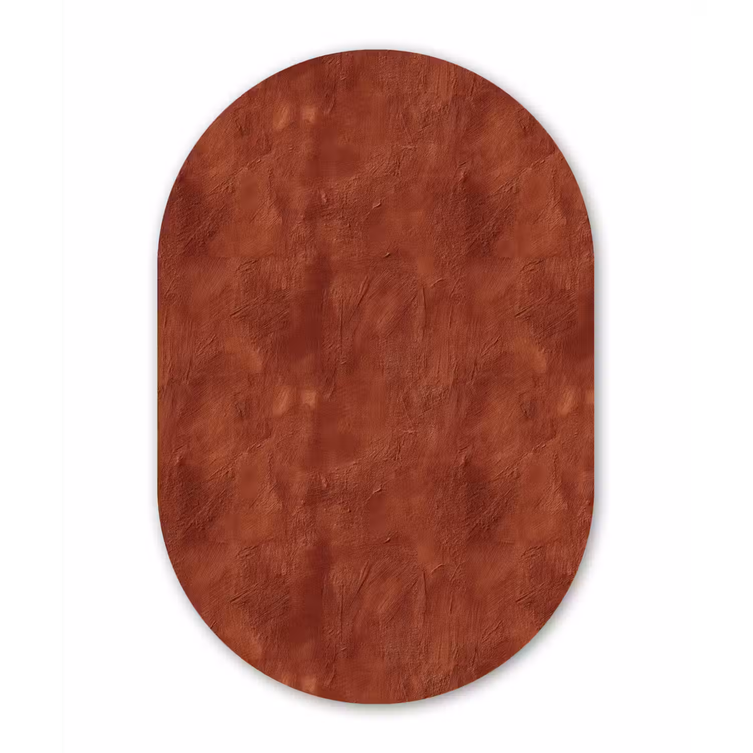 Stucwerk - Textuur - Terracotta Wandcirkel Ovaal Aluminium middel 839 -3d