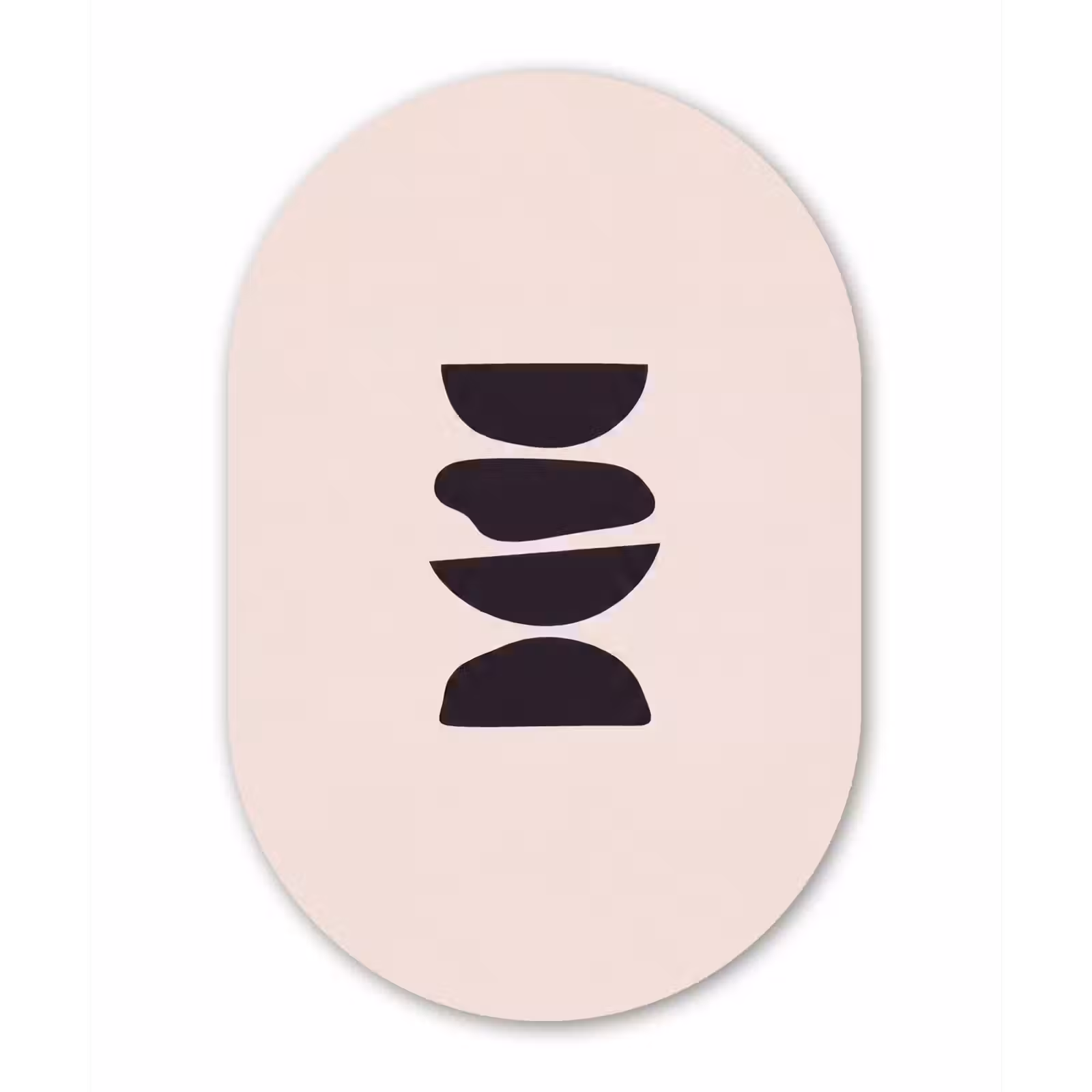aluminium oval wall art - Shapes - Abstract - Modern - Vormen - Abstract - Modern Wandcirkel Ovaal Aluminium middel