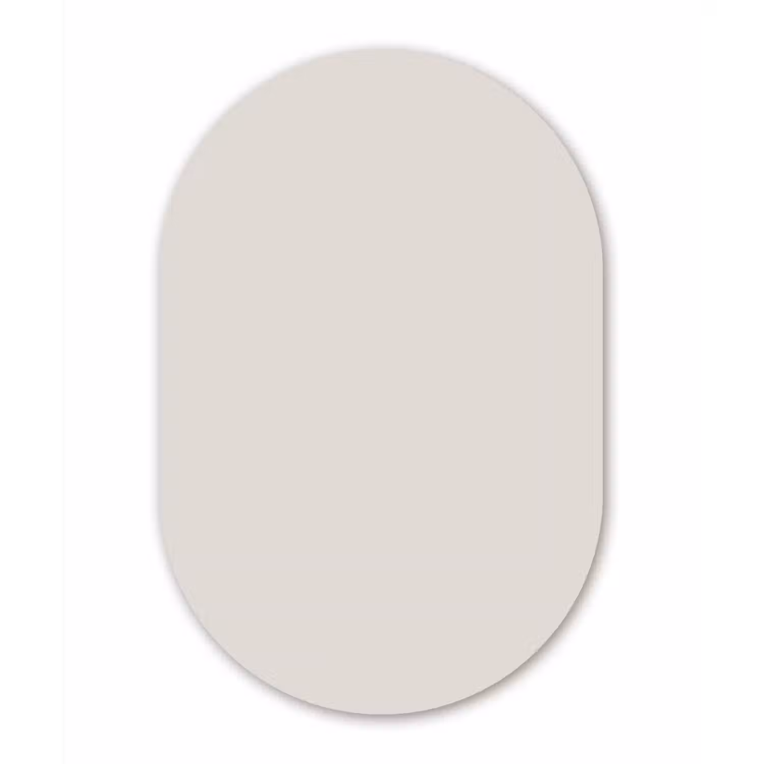 Silent - Sandstone - Grijs Wandcirkel Ovaal Aluminium middel 839 -3d