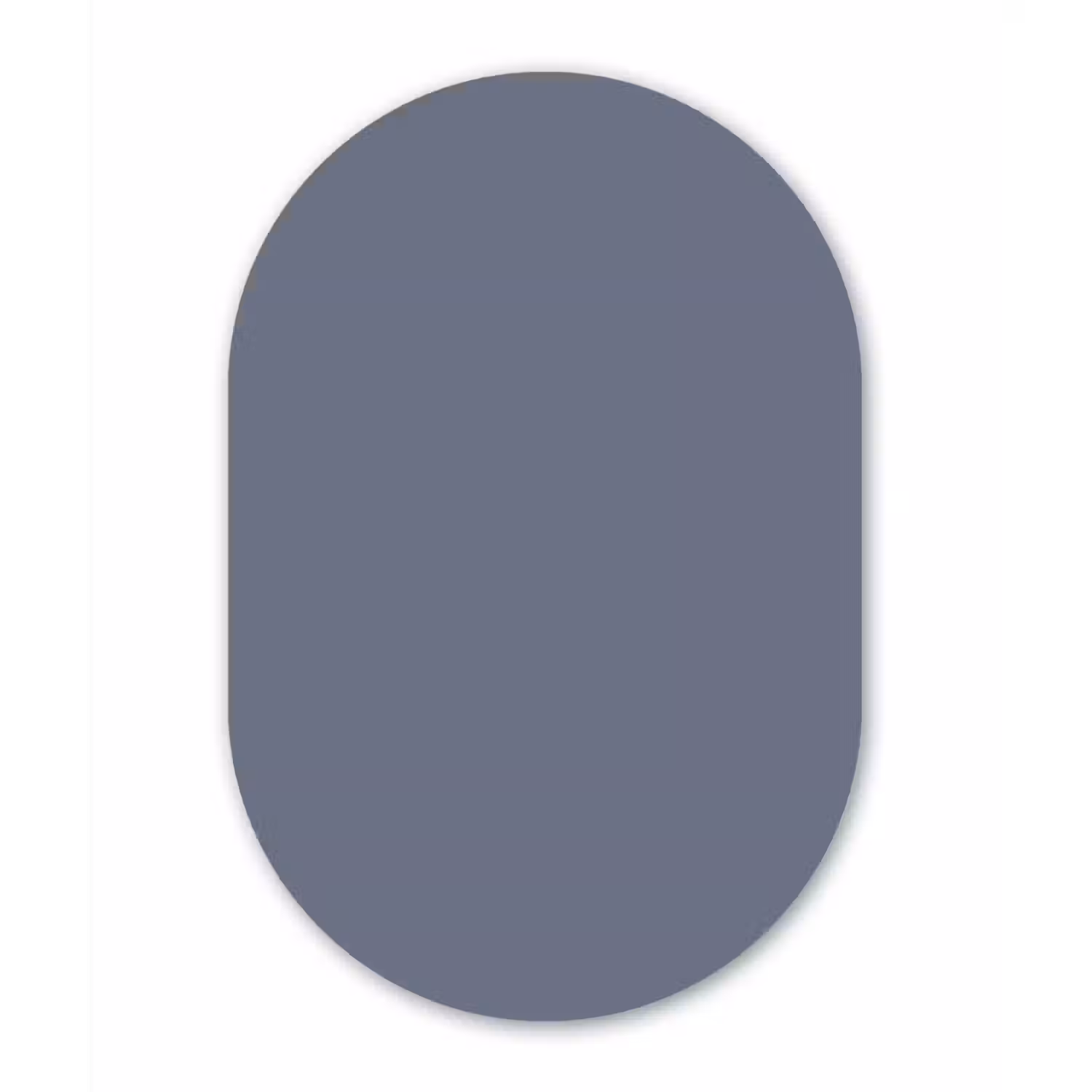 Slate - Whisper - Blauw Wandcirkel Ovaal Aluminium middel 839 -3d