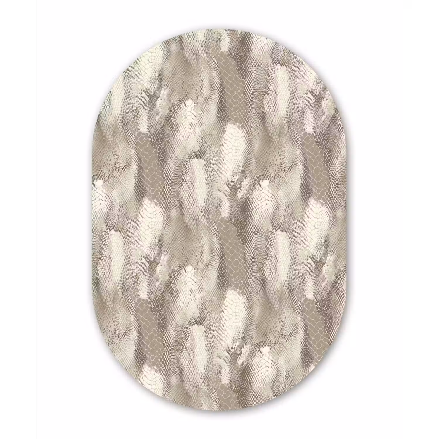 Slang - Textuur - Zand Wandcirkel Ovaal Aluminium middel 839 -3d