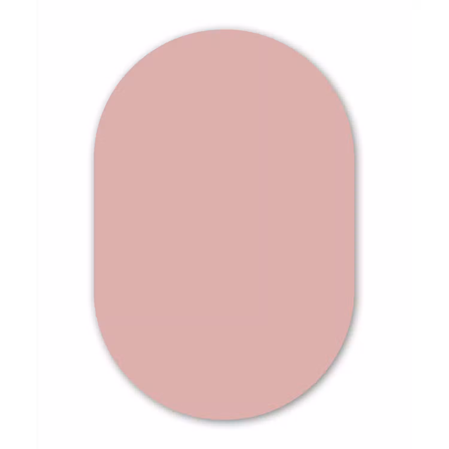 Soft - Blush - Roze Wandcirkel Ovaal Aluminium middel 839 -3d