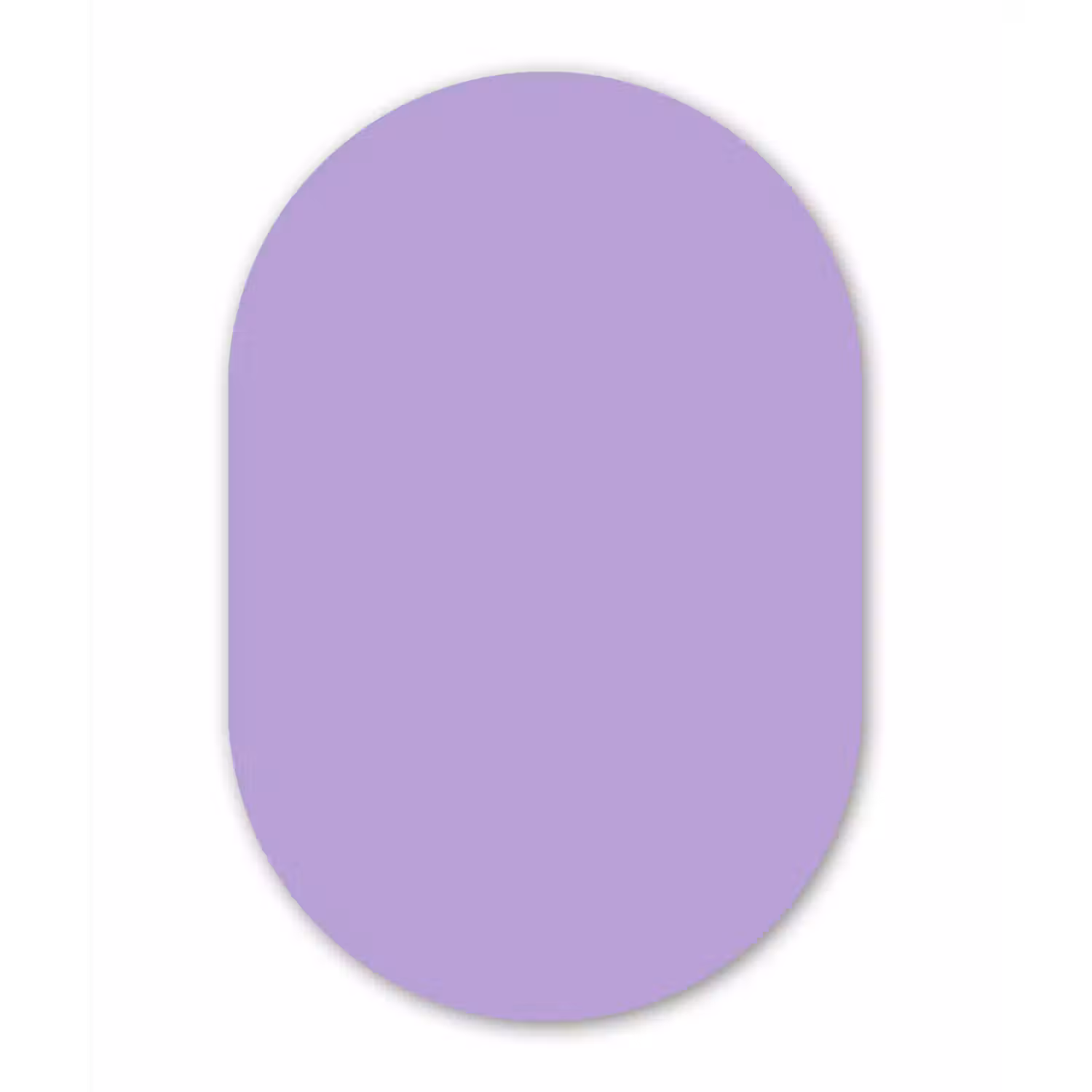 Soft - Lavender - Paars Wandcirkel Ovaal Aluminium middel 839 -3d