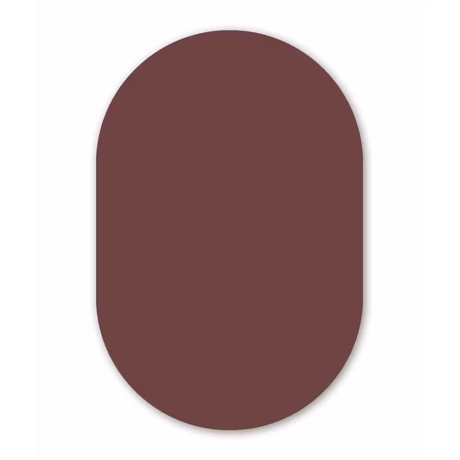 Velvet - Merlot - Rood Wandcirkel Ovaal Aluminium middel 839 -3d