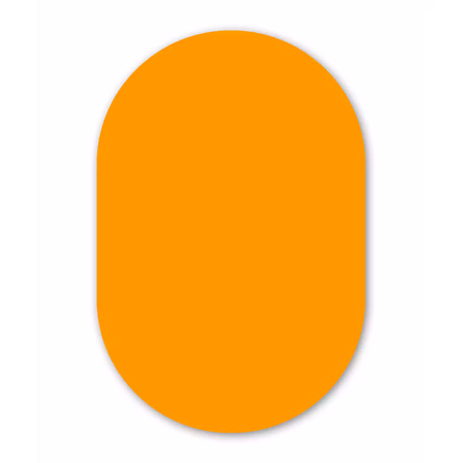 Warm - Ochre - Oranje Wandcirkel Ovaal Aluminium middel 839 -3d