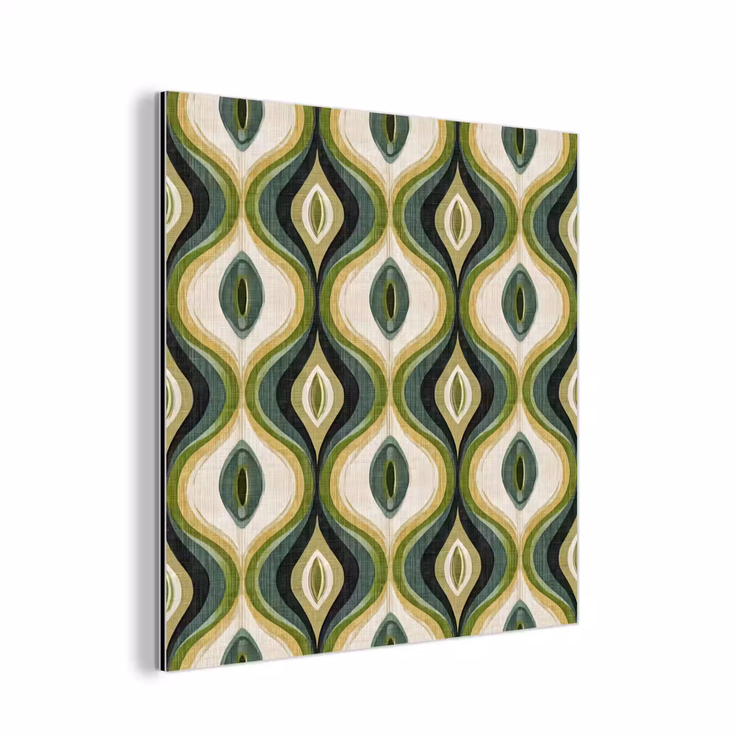 Abstract - Ritmisch - Groen aluminium wit klein 46 -3d