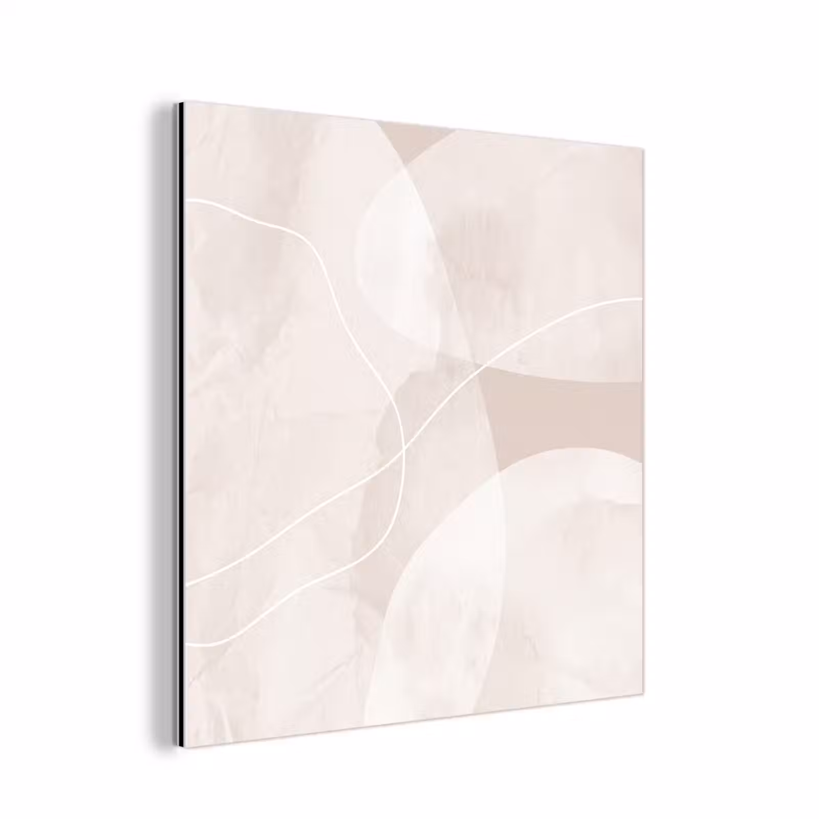 aluminium wall art - Art - Lines - Modern - Kunst - Lijnen - Modern aluminium wit klein