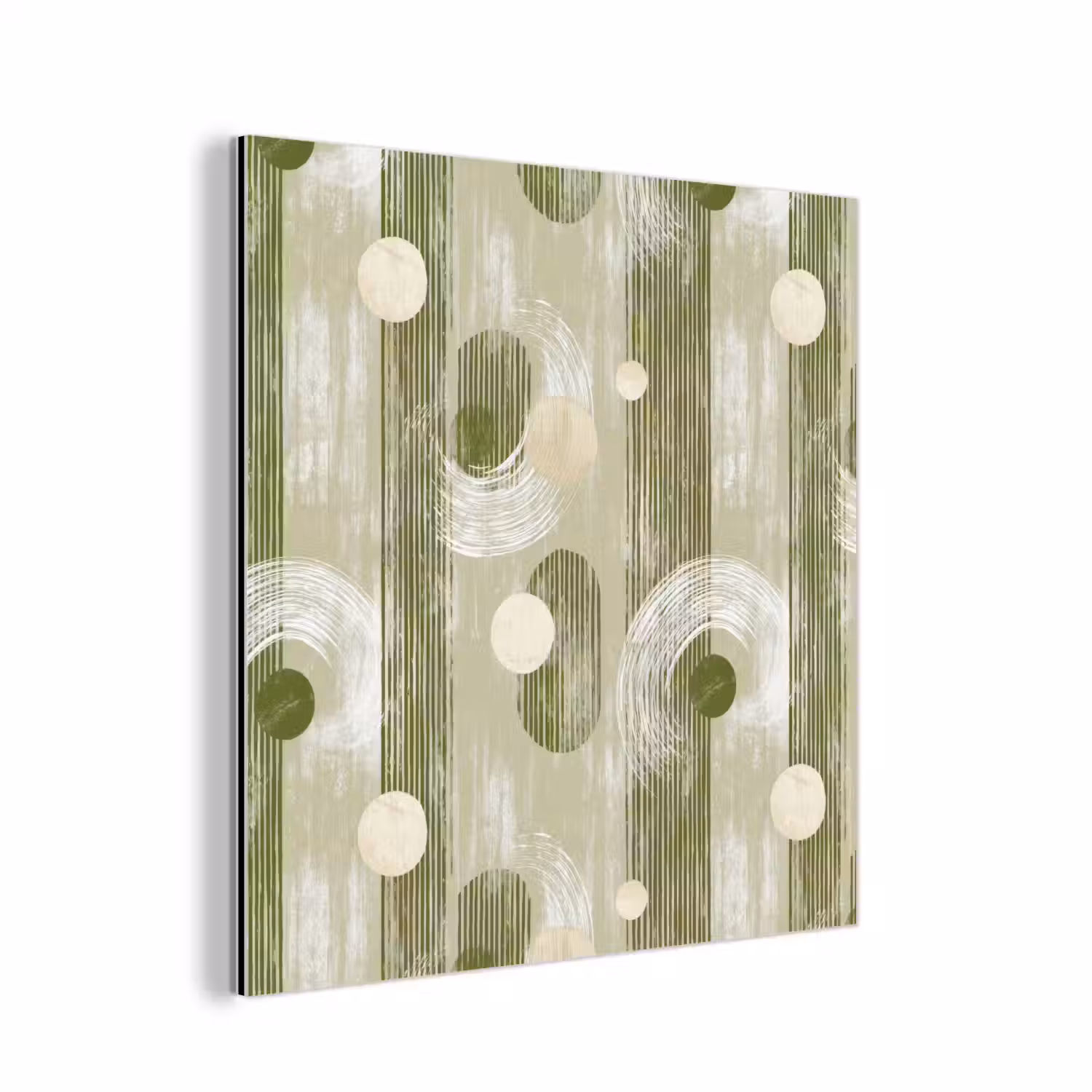 Artistiek - Modern - Groen aluminium wit klein 46 -3d