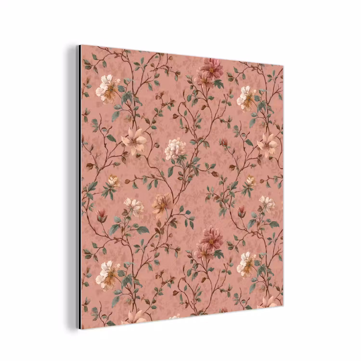 Botanisch - Bloemen - Roze aluminium wit klein 46 -3d