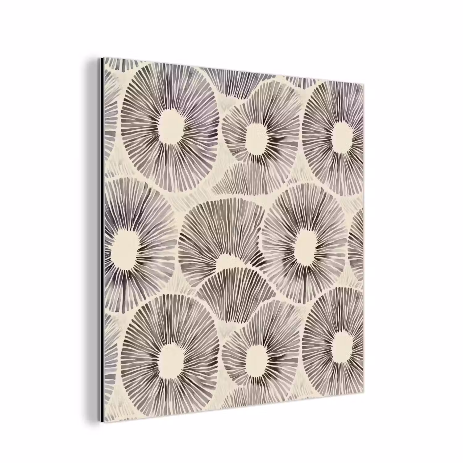 Cirkels - Patroon - Zwart aluminium wit klein 46 -3d