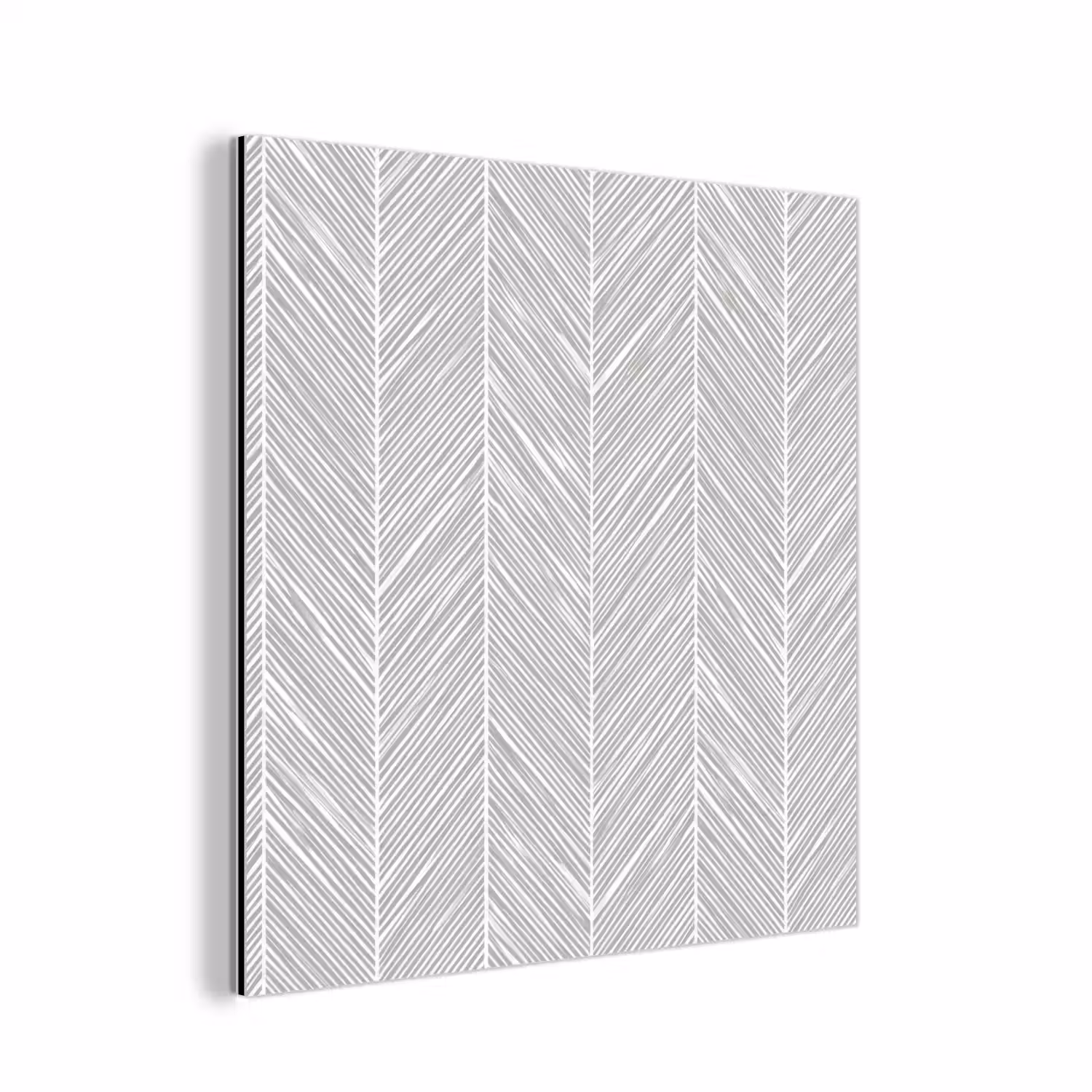 Klassiek - Visgraat - Grijs aluminium wit klein 46 -3d