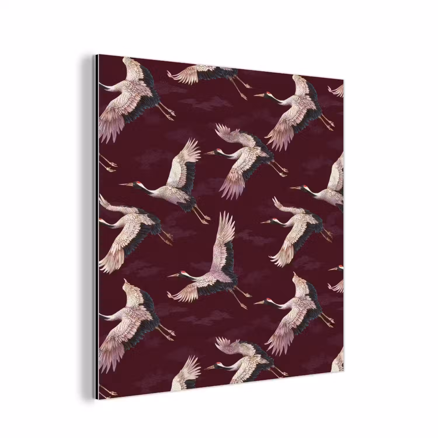 Kraanvogels - Klassiek - Bordeaux aluminium wit klein 46 -3d