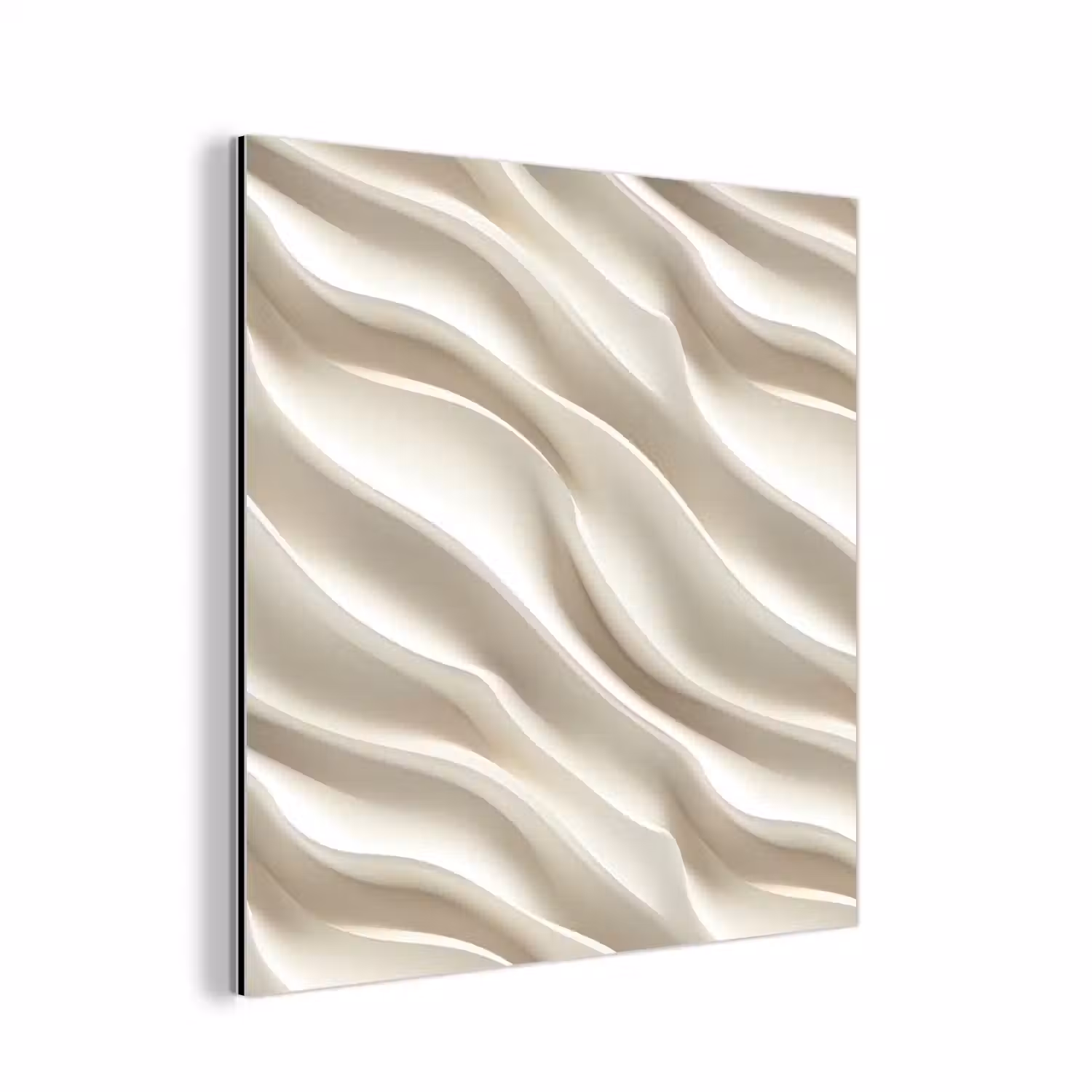 Diagonaal - Golven - Crème aluminium wit klein 46 -3d