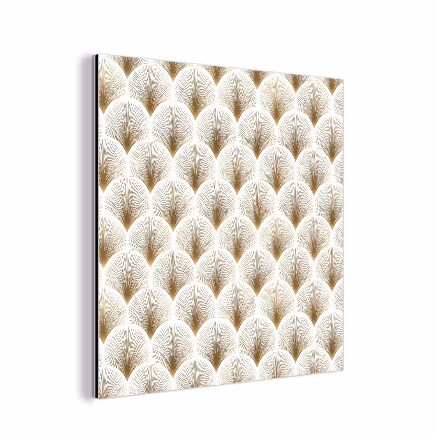 Waaiers - Art Deco - Elegant - Goud - Wit aluminium wit klein 46 -3d
