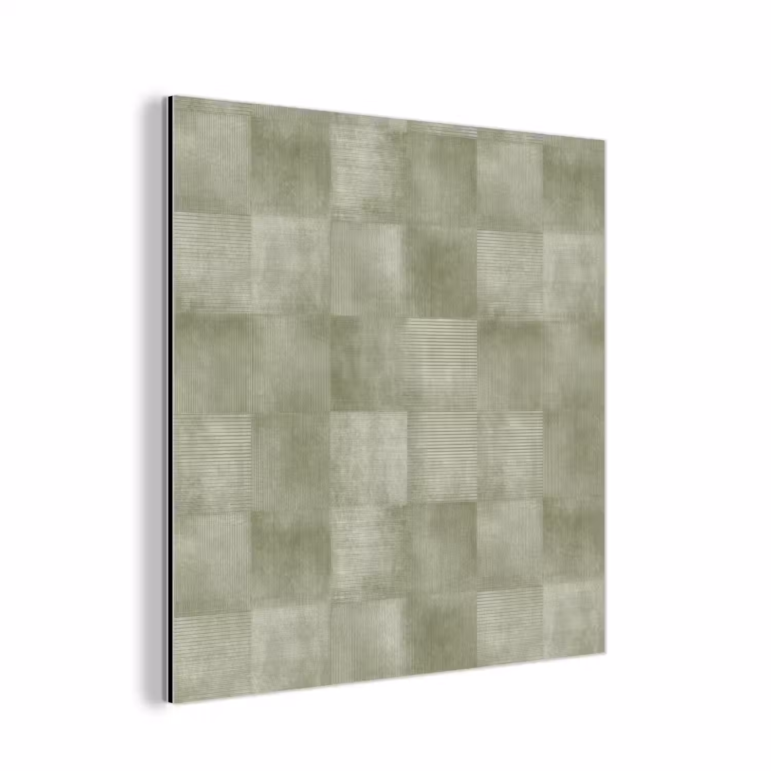 Vlakken - Rustiek - Groen aluminium wit klein 46 -3d