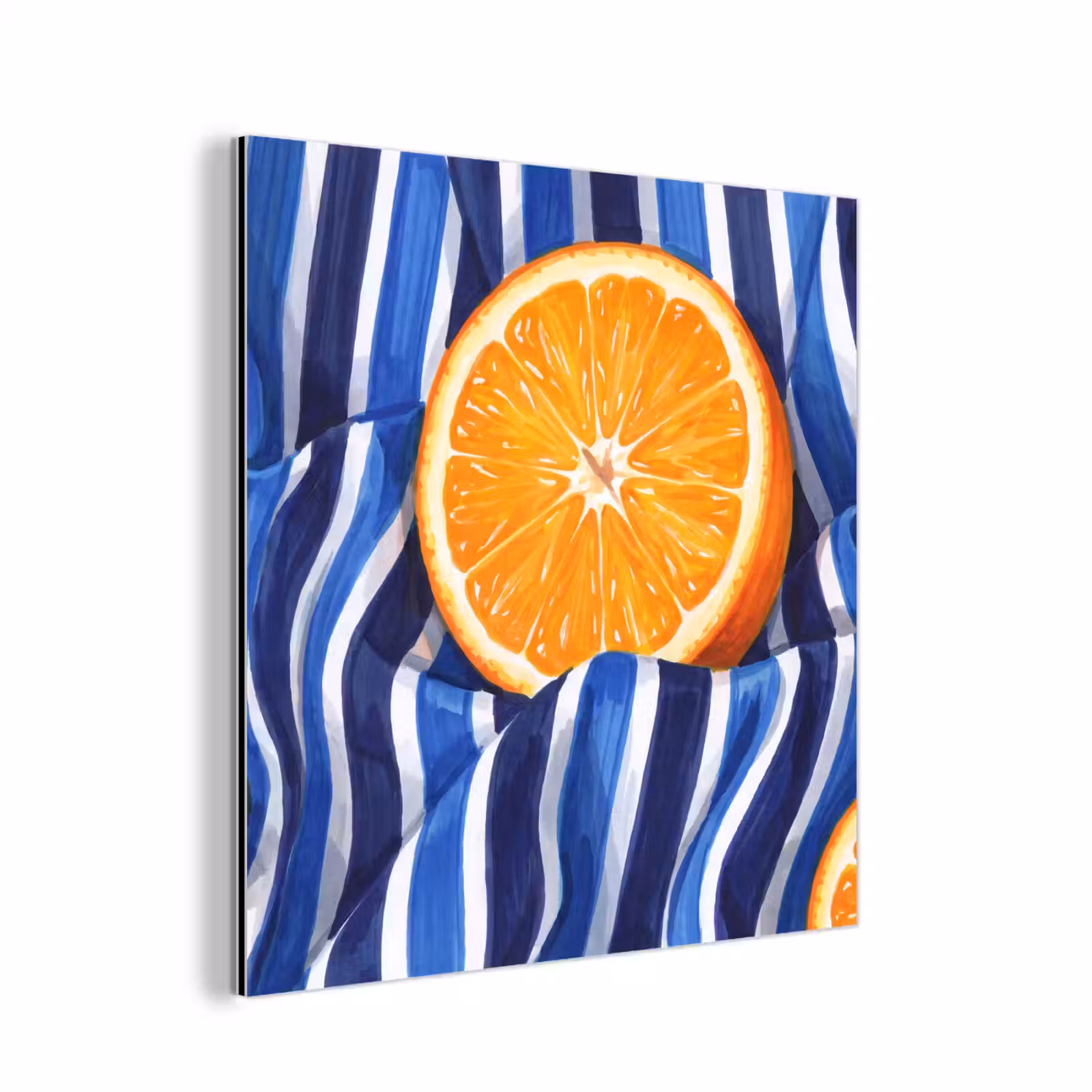 aluminium wall art - Food - Fruit - Orange - Eten - Fruit - Oranje aluminium wit klein