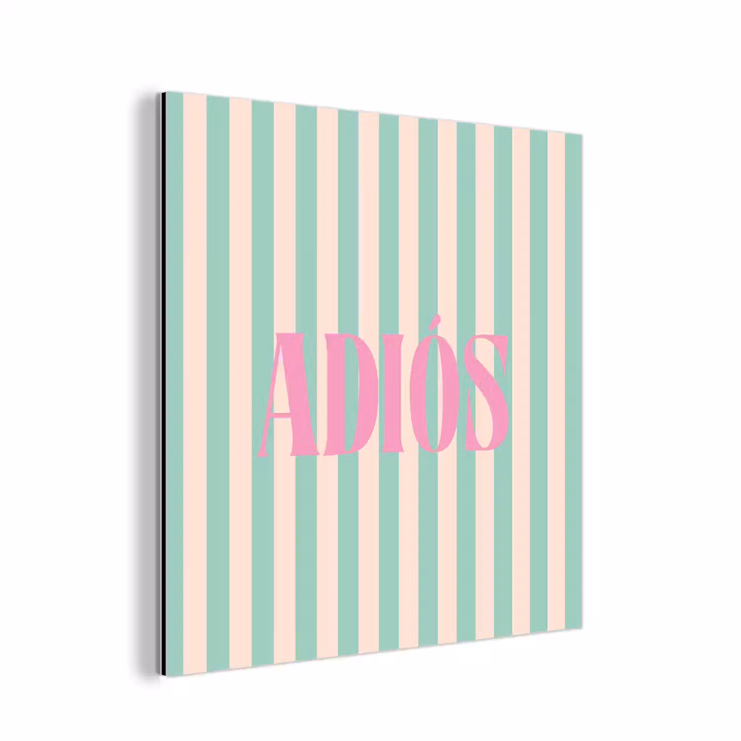 Groen - Strepen - Roze - Adiós aluminium wit klein -3d