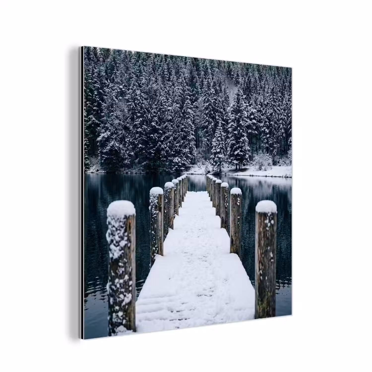 Steiger - Meer - Sneeuw - Bergen - Rustgevend aluminium wit klein -3d