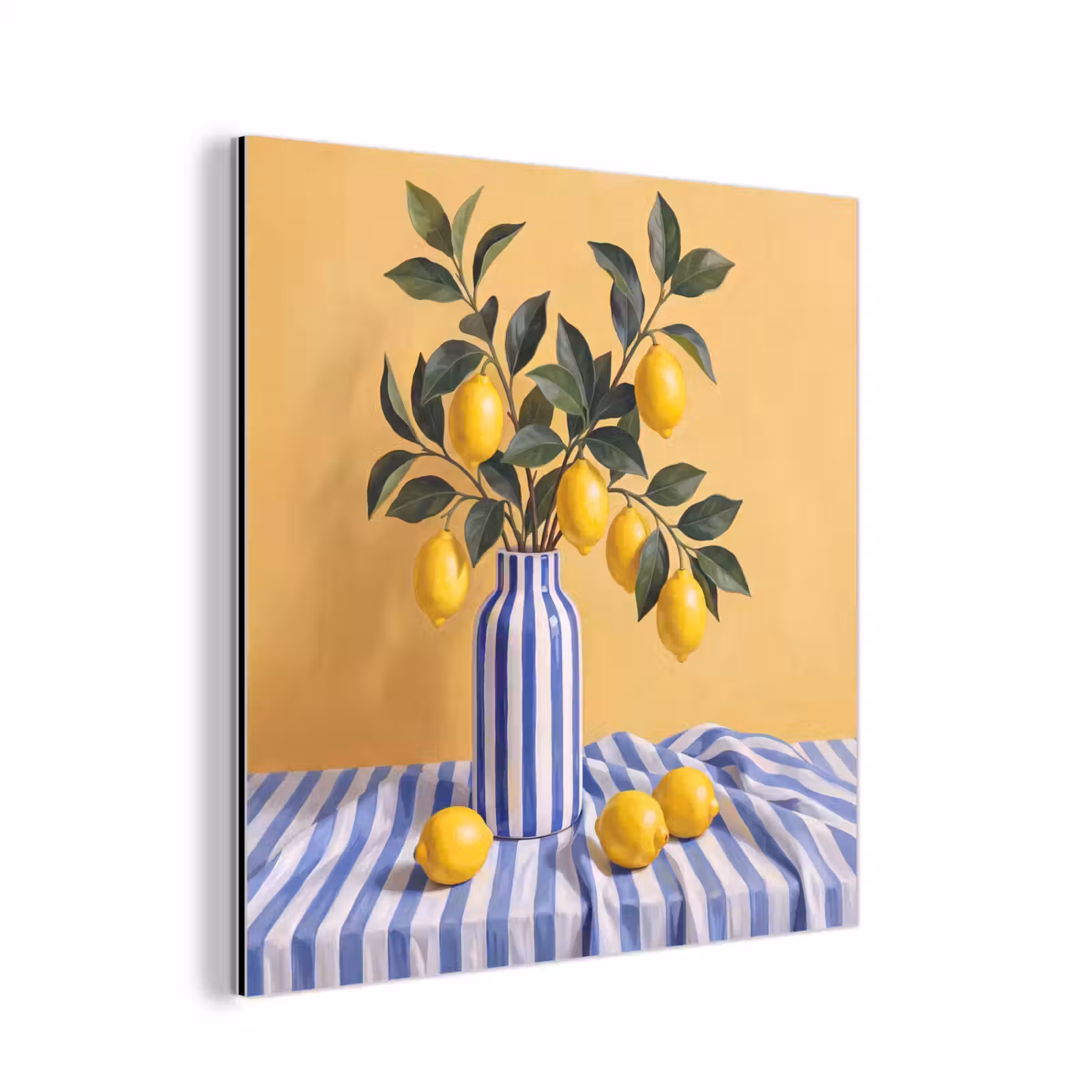aluminium wall art - Lemon - Still Life - Modern - Citroen - Stilleven - Modern aluminium wit klein