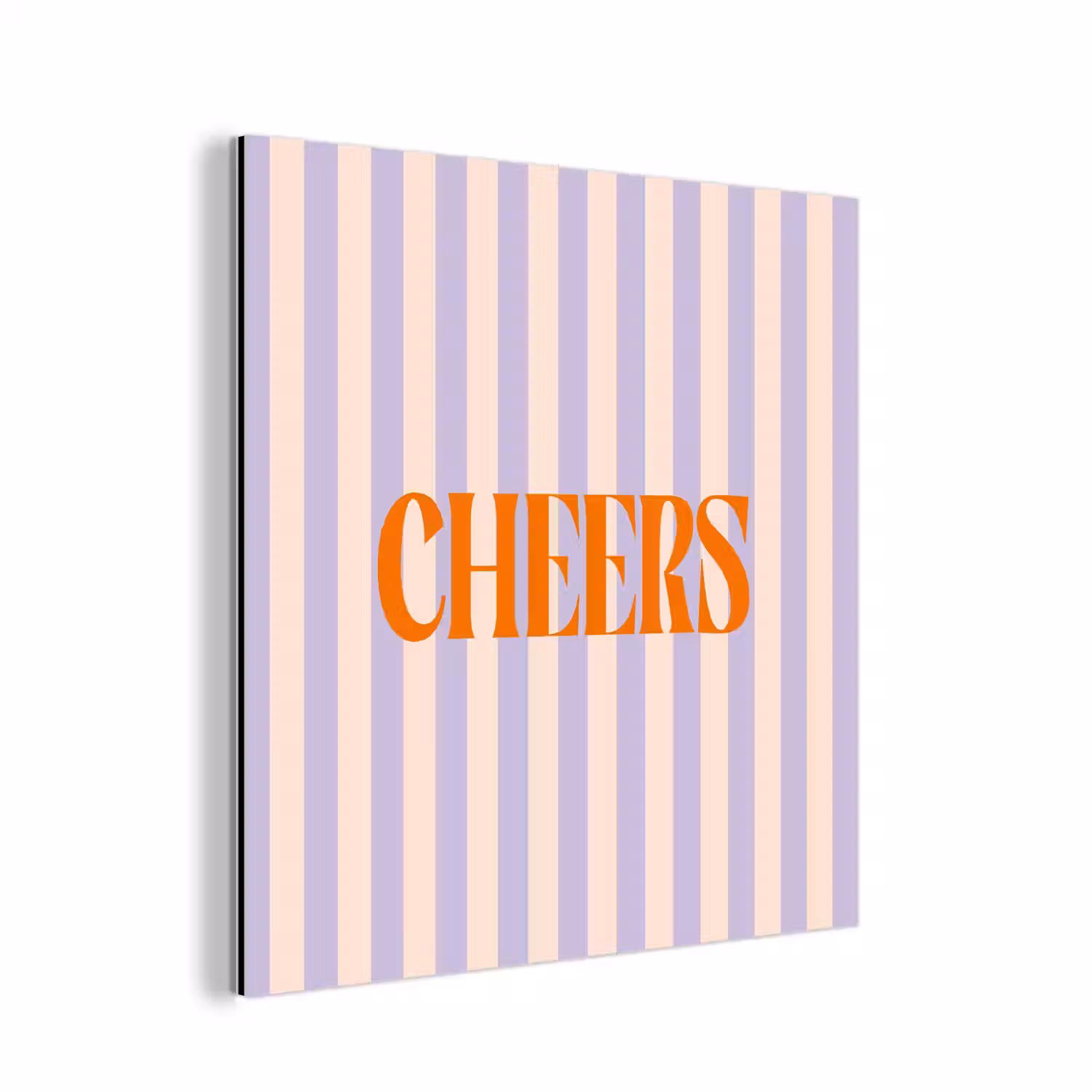 Lila - Oranje - Strepen - Cheers aluminium wit klein -3d