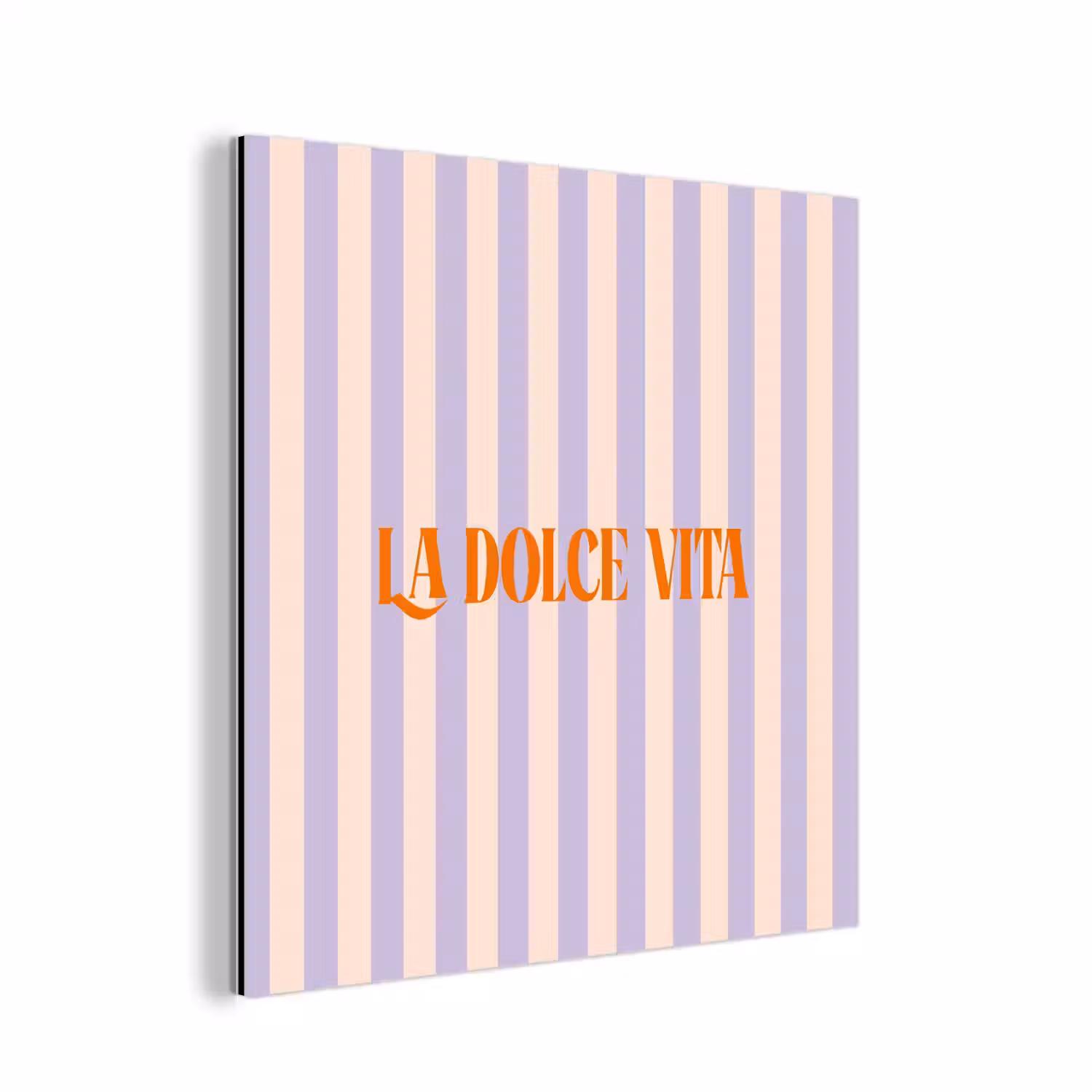 Lila - Oranje - Strepen - La Dolce Vita aluminium wit klein -3d