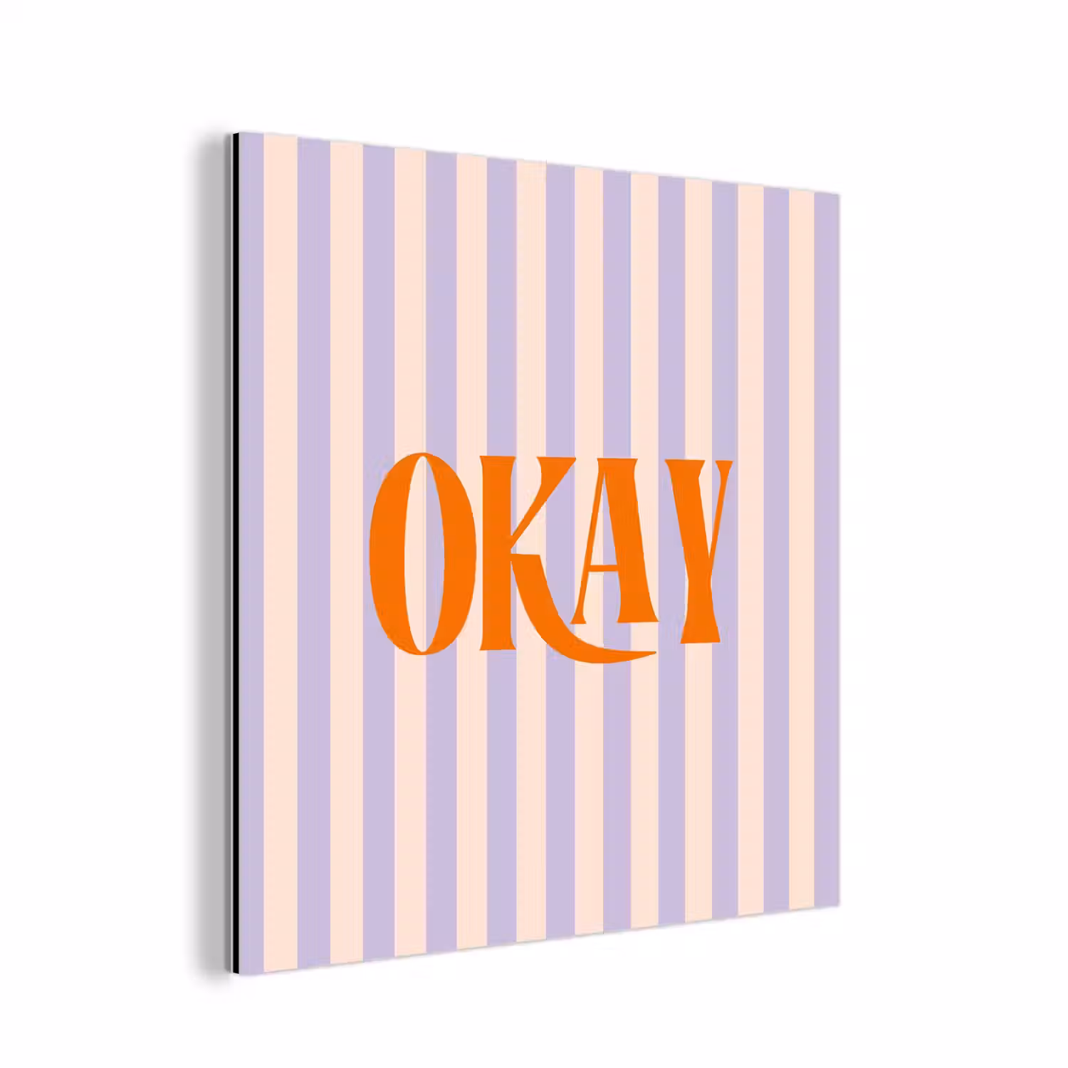 Lila - Oranje - Strepen - Okay aluminium wit klein -3d
