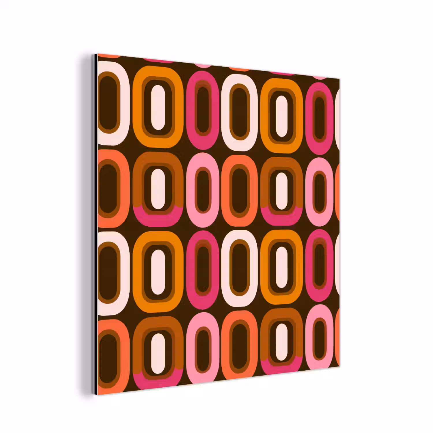 Modern - Retro - Kleurrijk aluminium wit klein 46 -3d