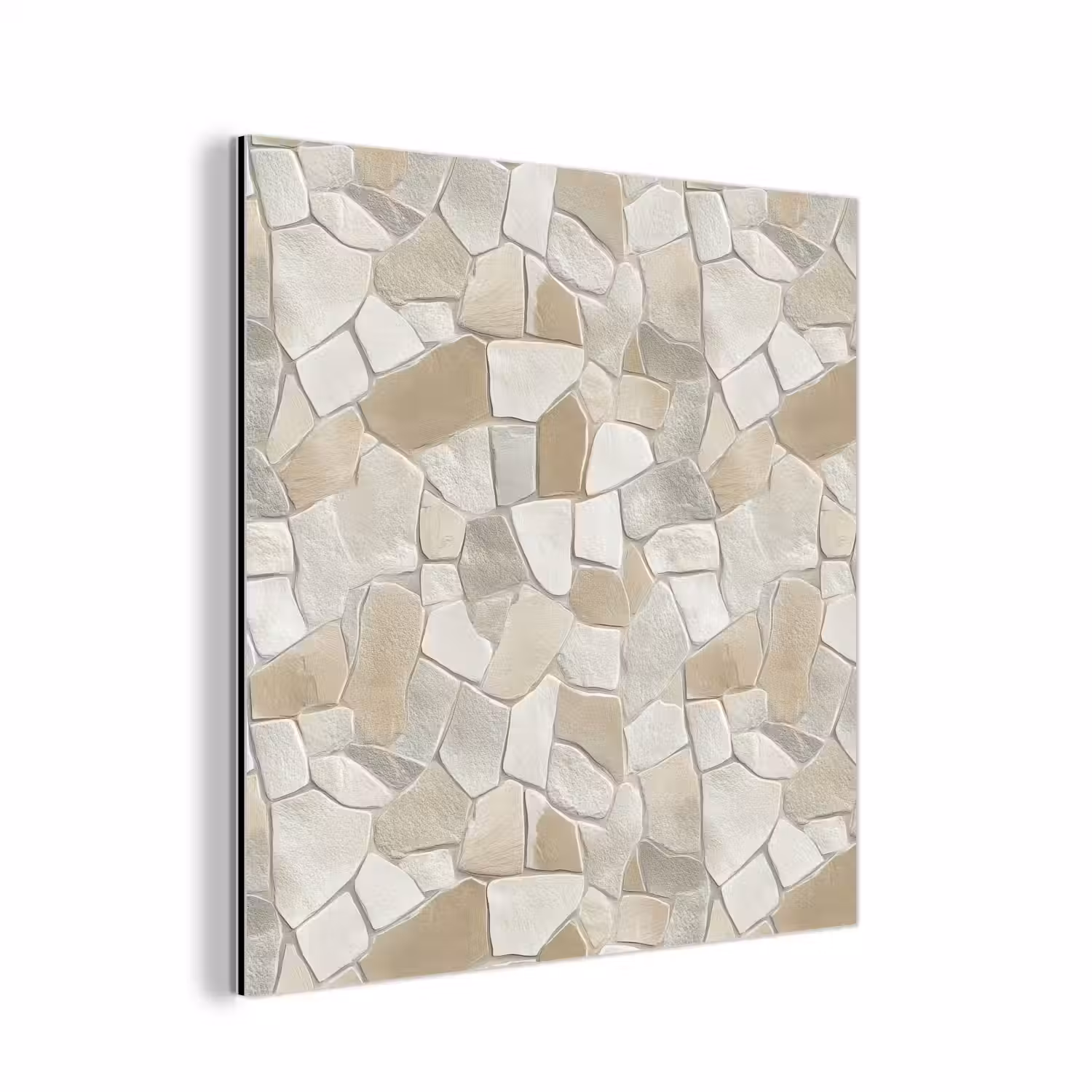 Mozaïek - Stenen - Beige aluminium wit klein 46 -3d