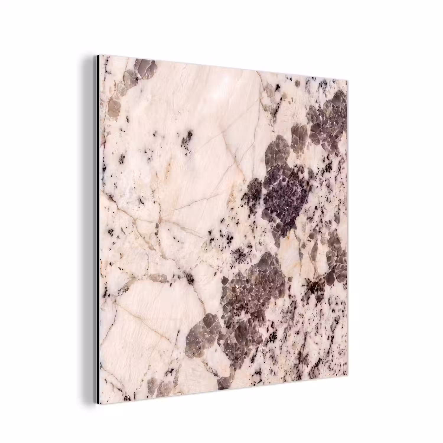 Natuursteen - Patroon - Abstract - Beige - Grijs aluminium wit klein -3d
