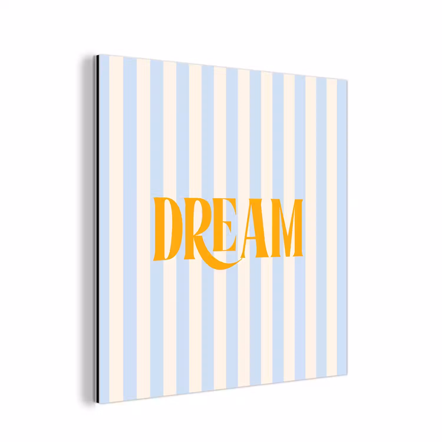 Oranje - Blauw - Strepen - Dream aluminium wit klein -3d