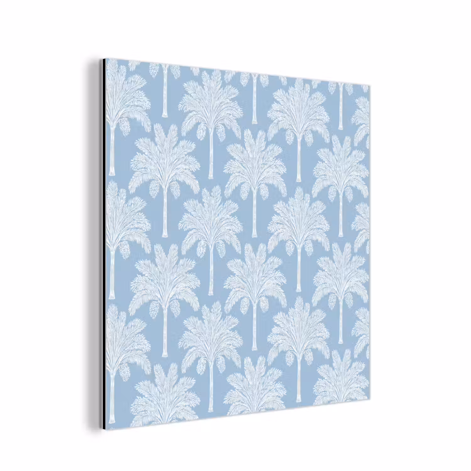 Palmboom - Modern - Blauw aluminium wit klein 46 -3d