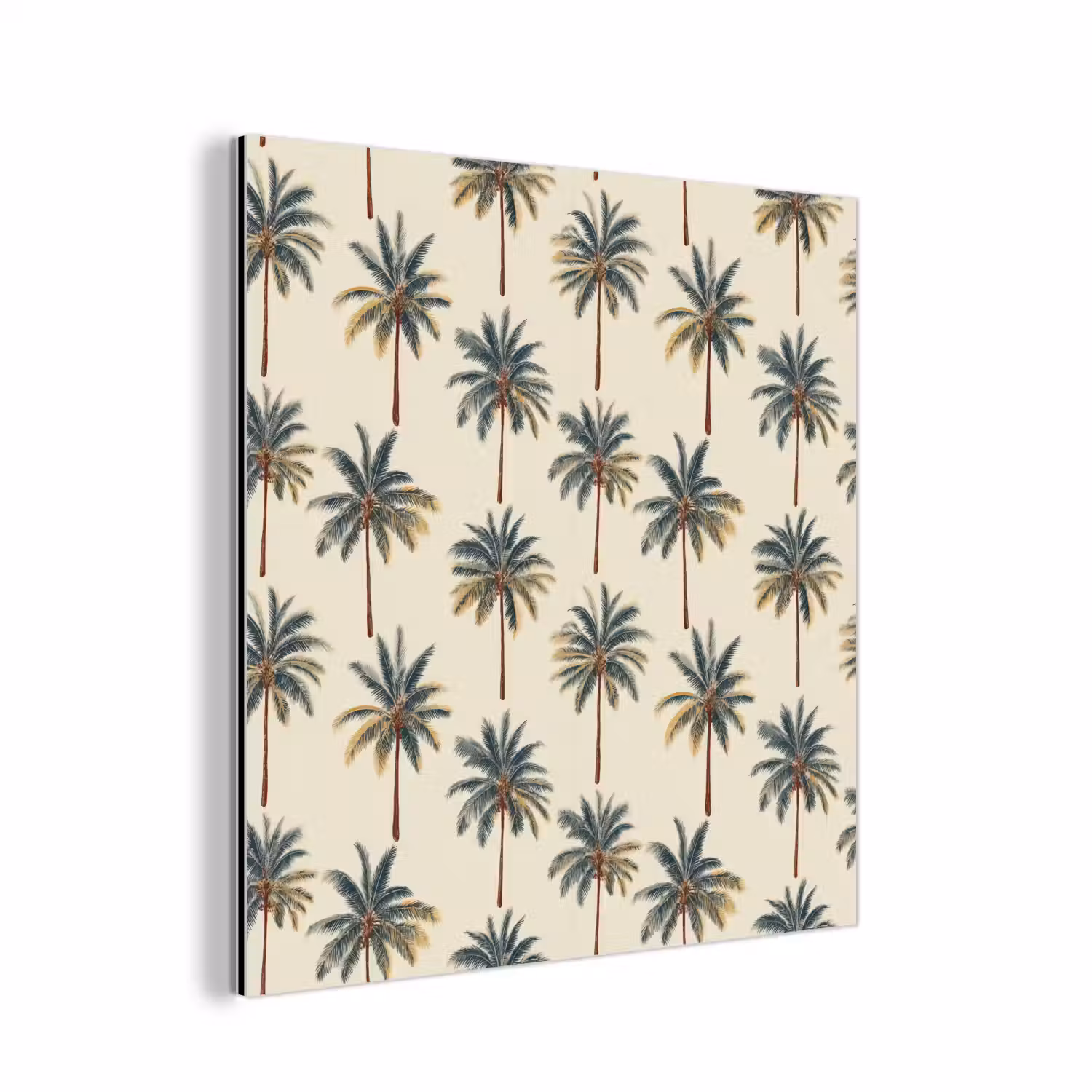 Palmbomen - Tropisch - Groen aluminium wit klein 46 -3d