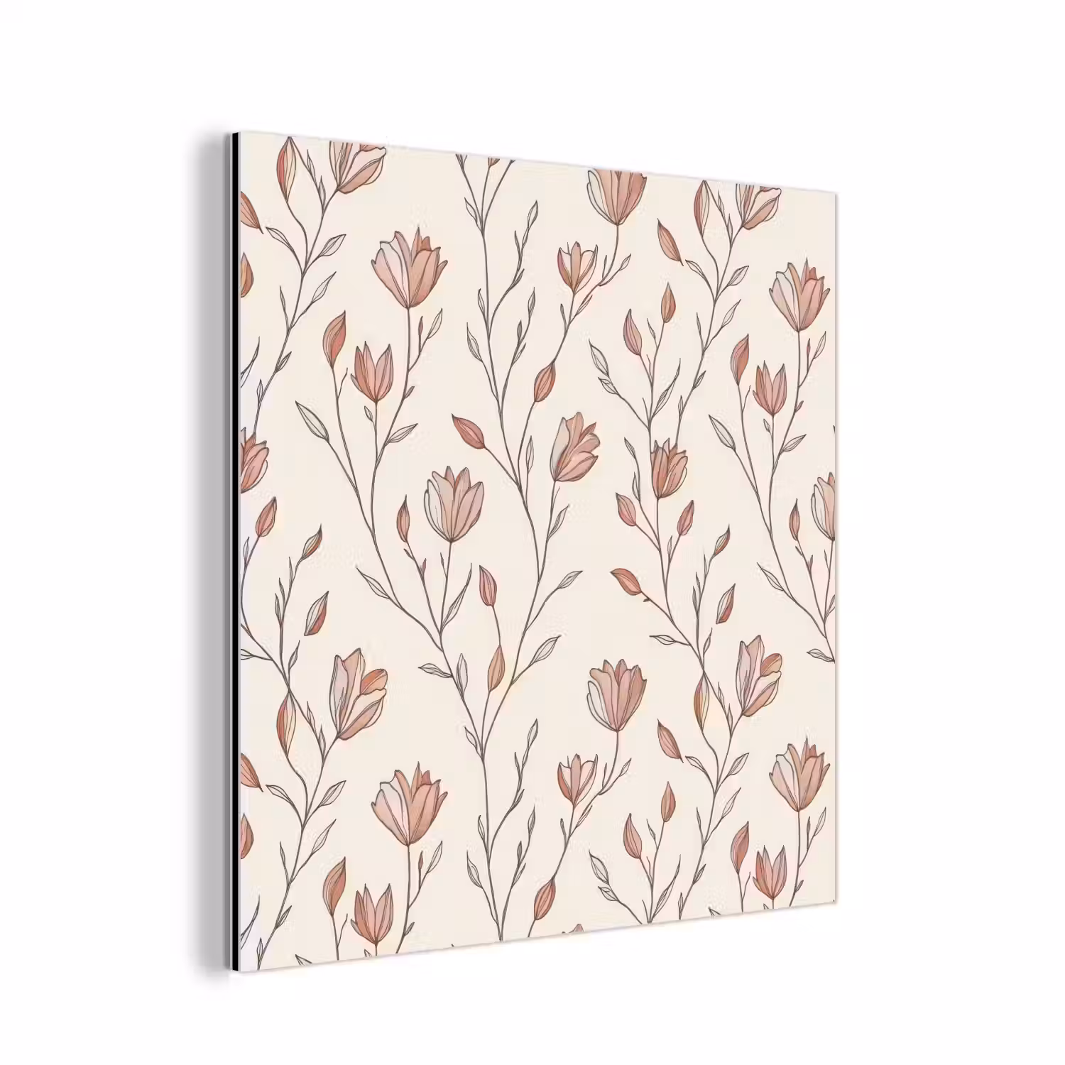 Patroon - Klassiek - Roze aluminium wit klein 46 -3d