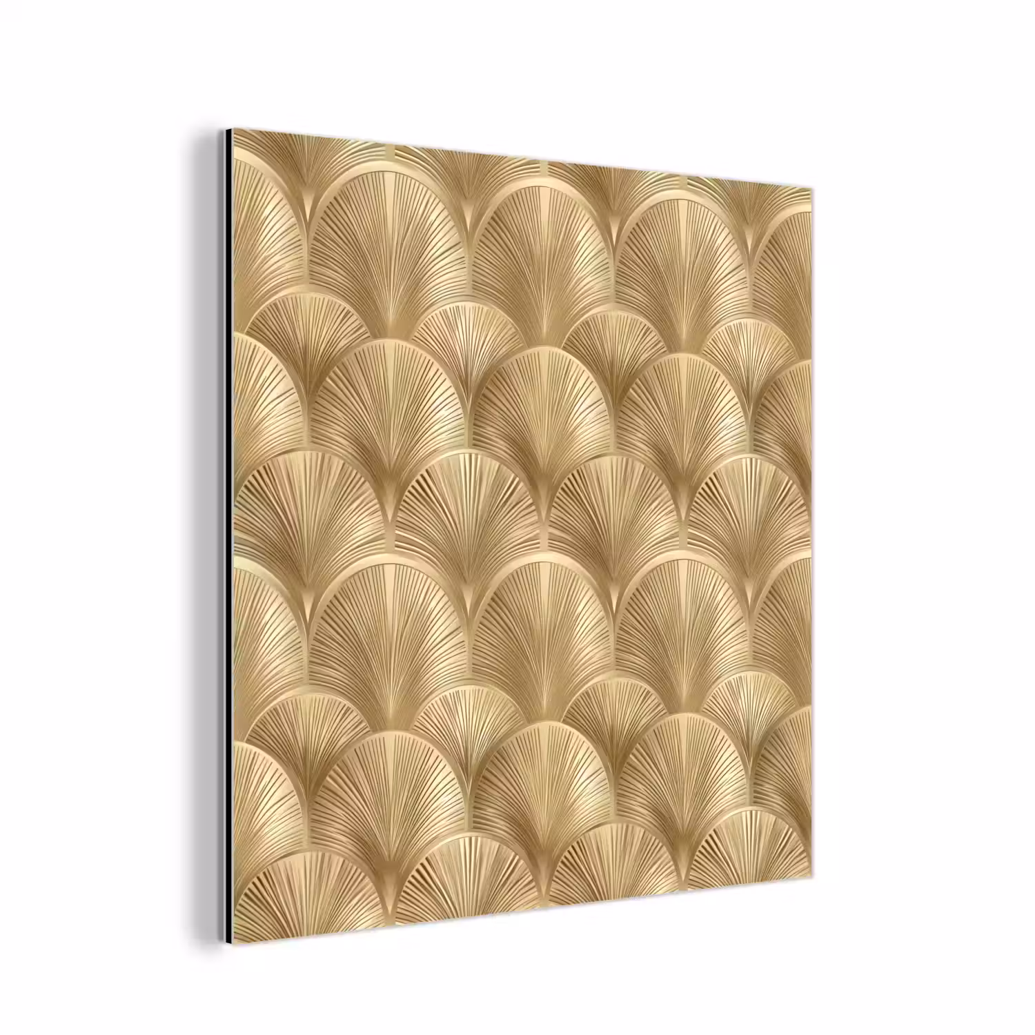 Patroon - Waaier - Goud aluminium wit klein 46 -3d