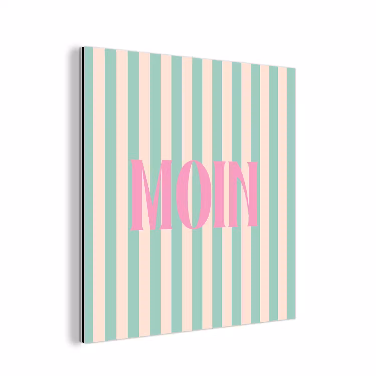 Roze - Groen - Strepen - Moin aluminium wit klein -3d