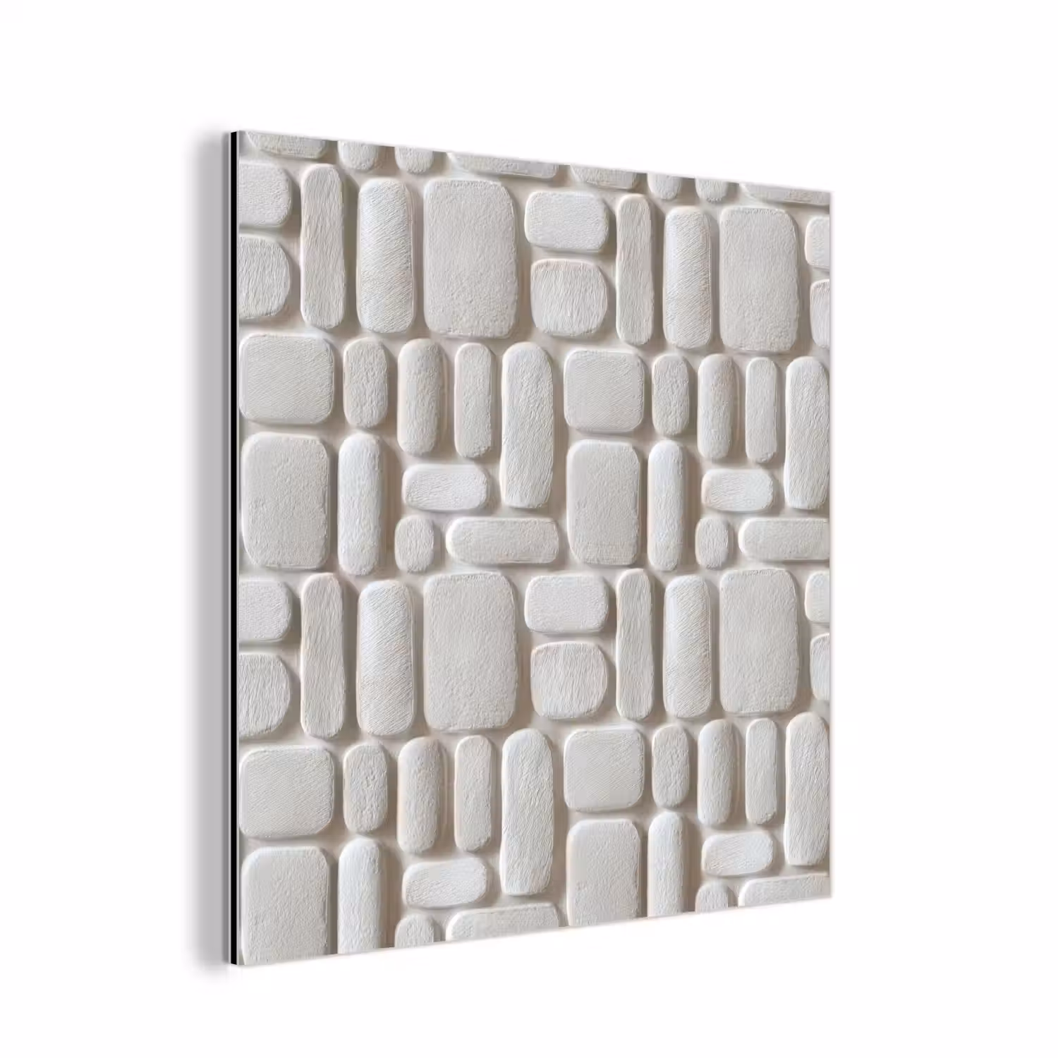 Reliëf - Structuur - Wit aluminium wit klein 46 -3d
