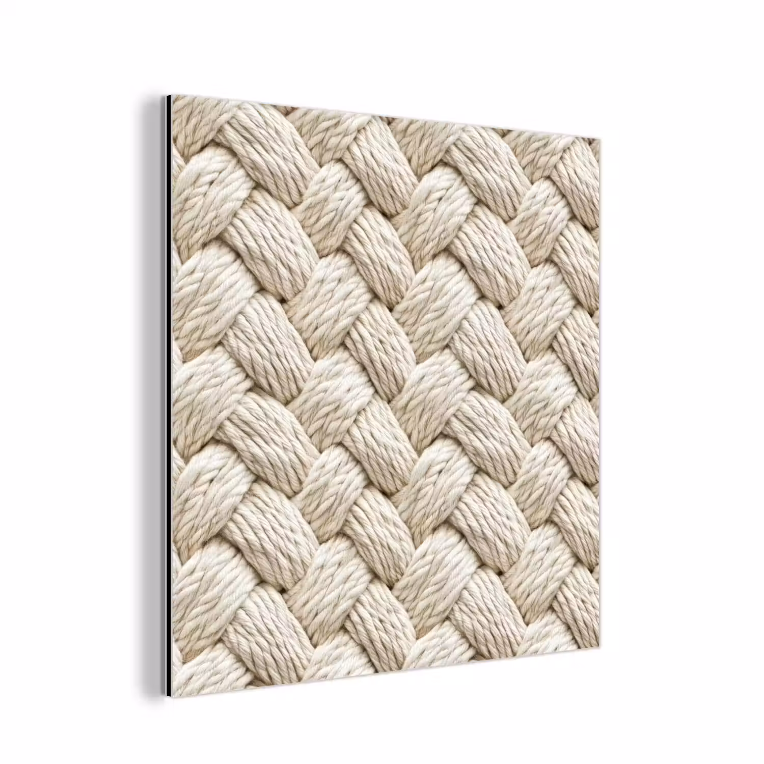 Touw - Gebreid - Beige aluminium wit klein 46 -3d