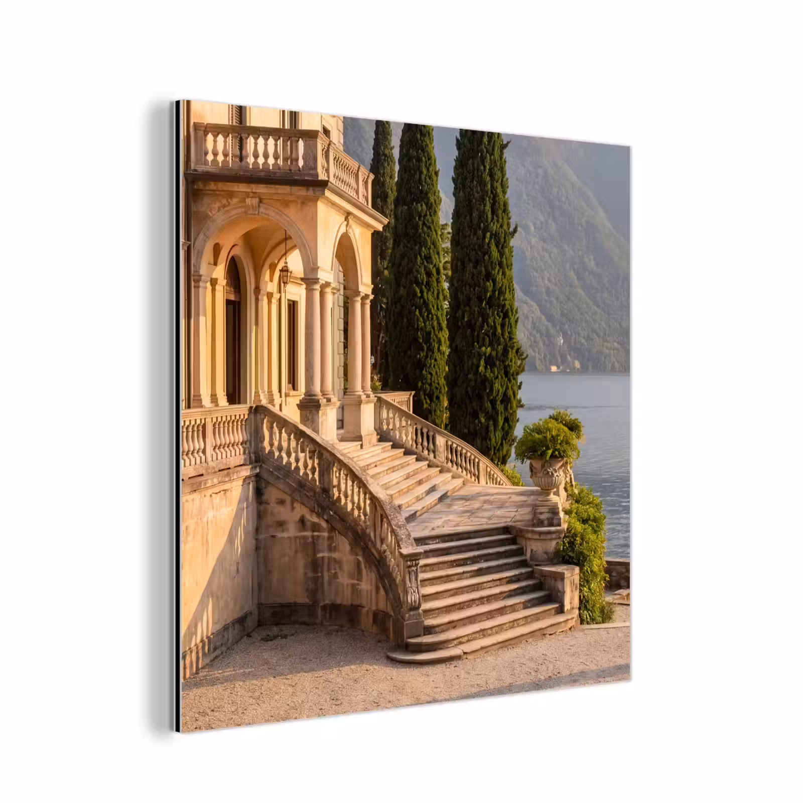 aluminium wall art - Villa - Water - Stairs - Villa - water -trappen aluminium wit klein
