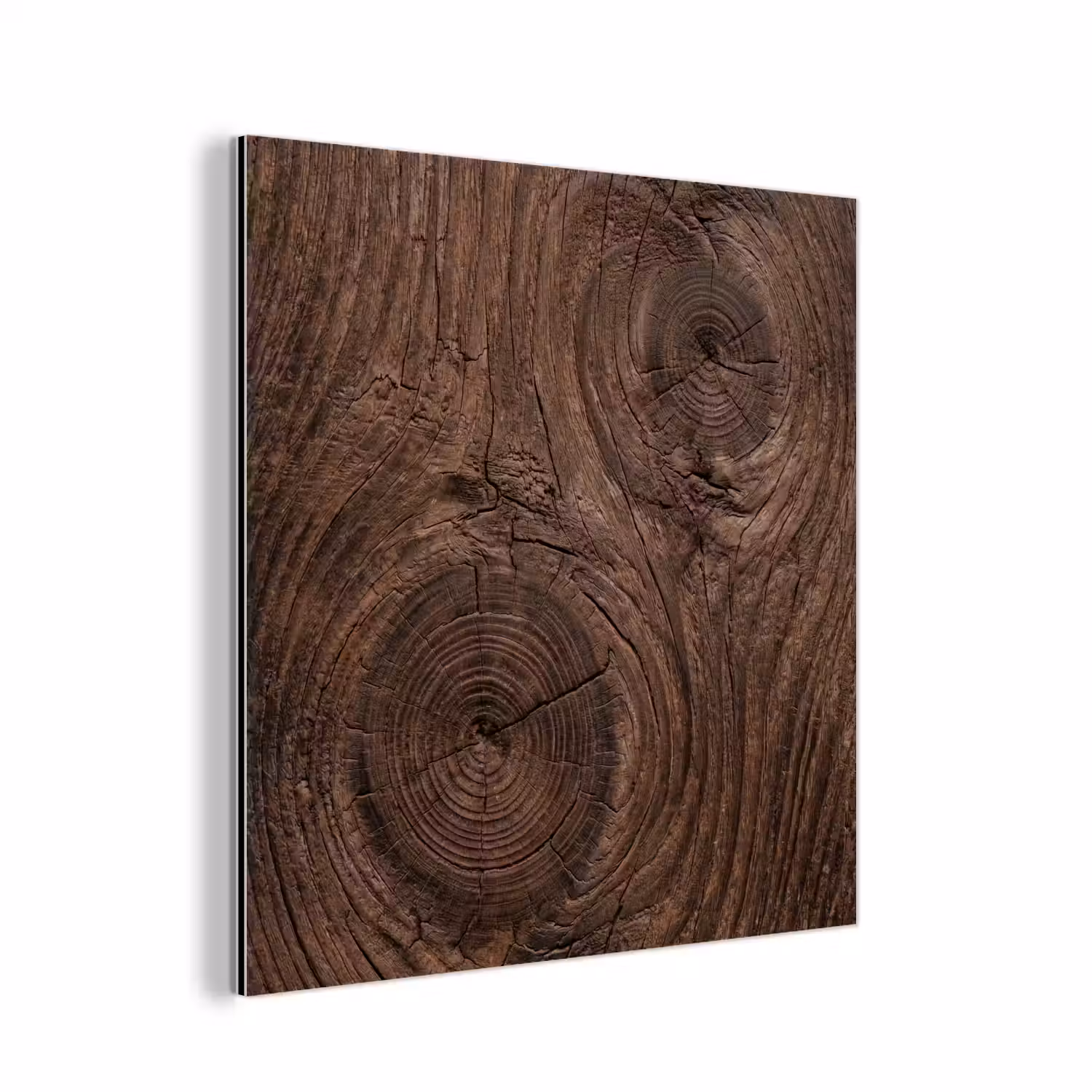 Houtnerf - Textuur - Patroon - Bruin - Rustiek aluminium wit klein -3d