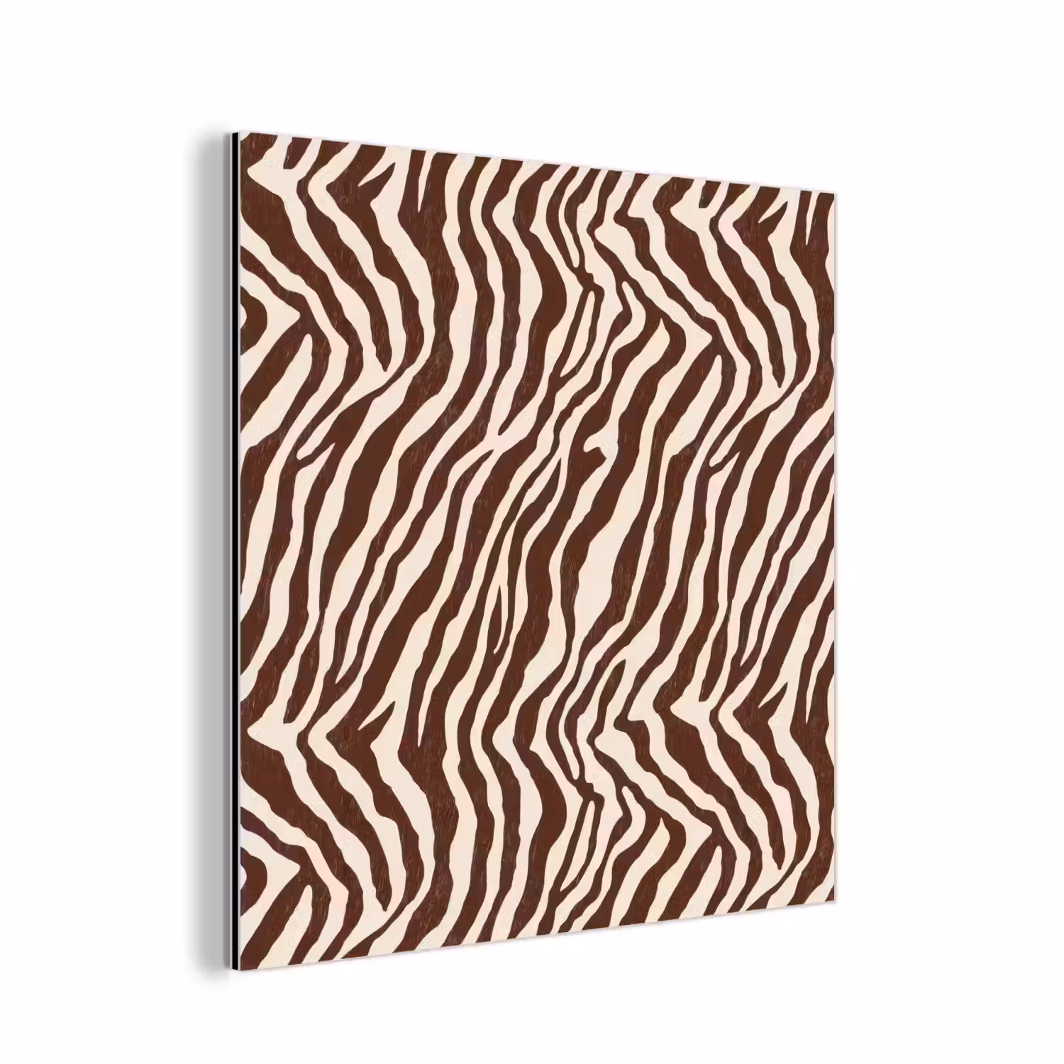 Zebra - Patroon - Zwart - Wit aluminium wit klein 46 -3d