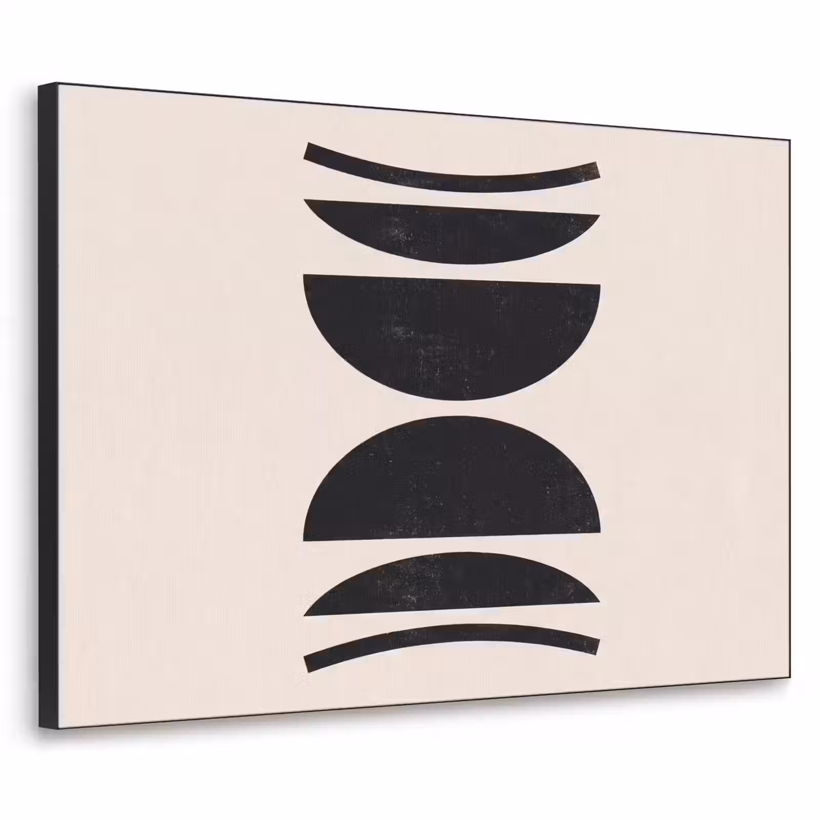 Art Frame - Abstract - Shapes - Black - Abstract - Vormen - Zwart Textielframe zwart klein