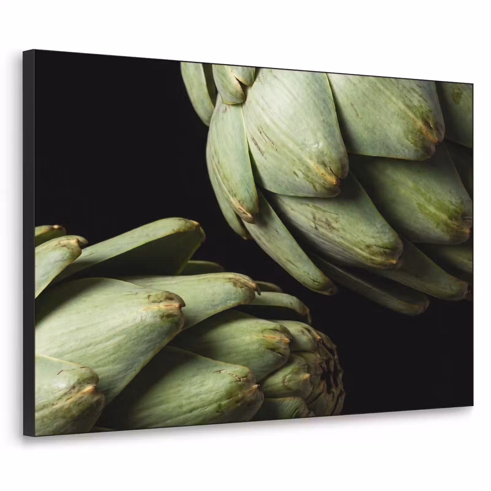 Art Frame - Artichoke - Green - Food - Artisjok - Groen - Eten Textielframe zwart klein